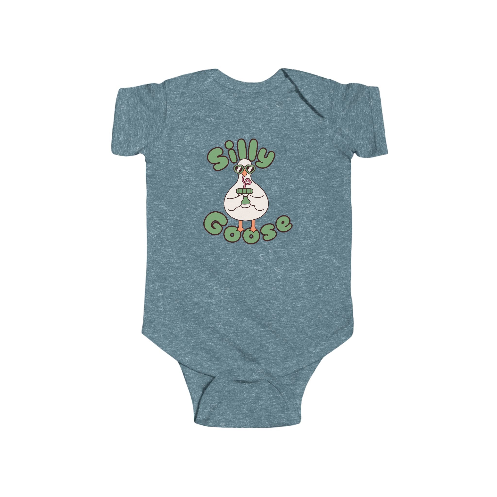 Silly Goose Infant Bodysuit — Cute Goose Graphic Baby Onesie