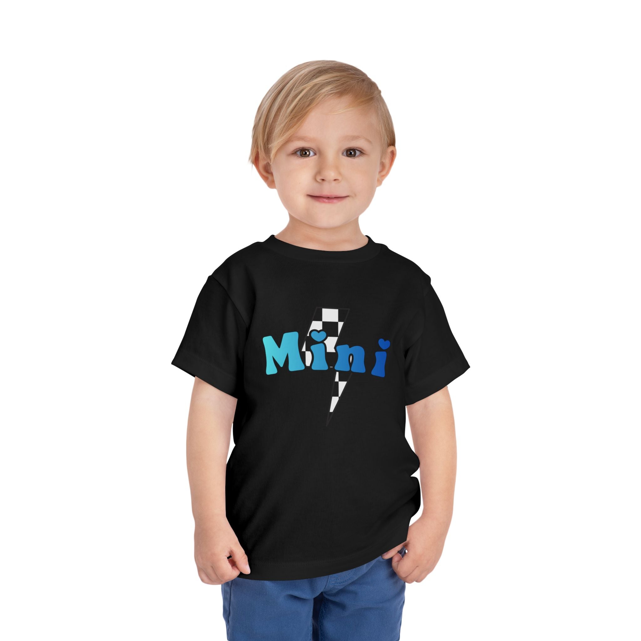 Toddler Lightning Bolt Short Sleeve Tee — Mini Lightning Bolt to Match Mama