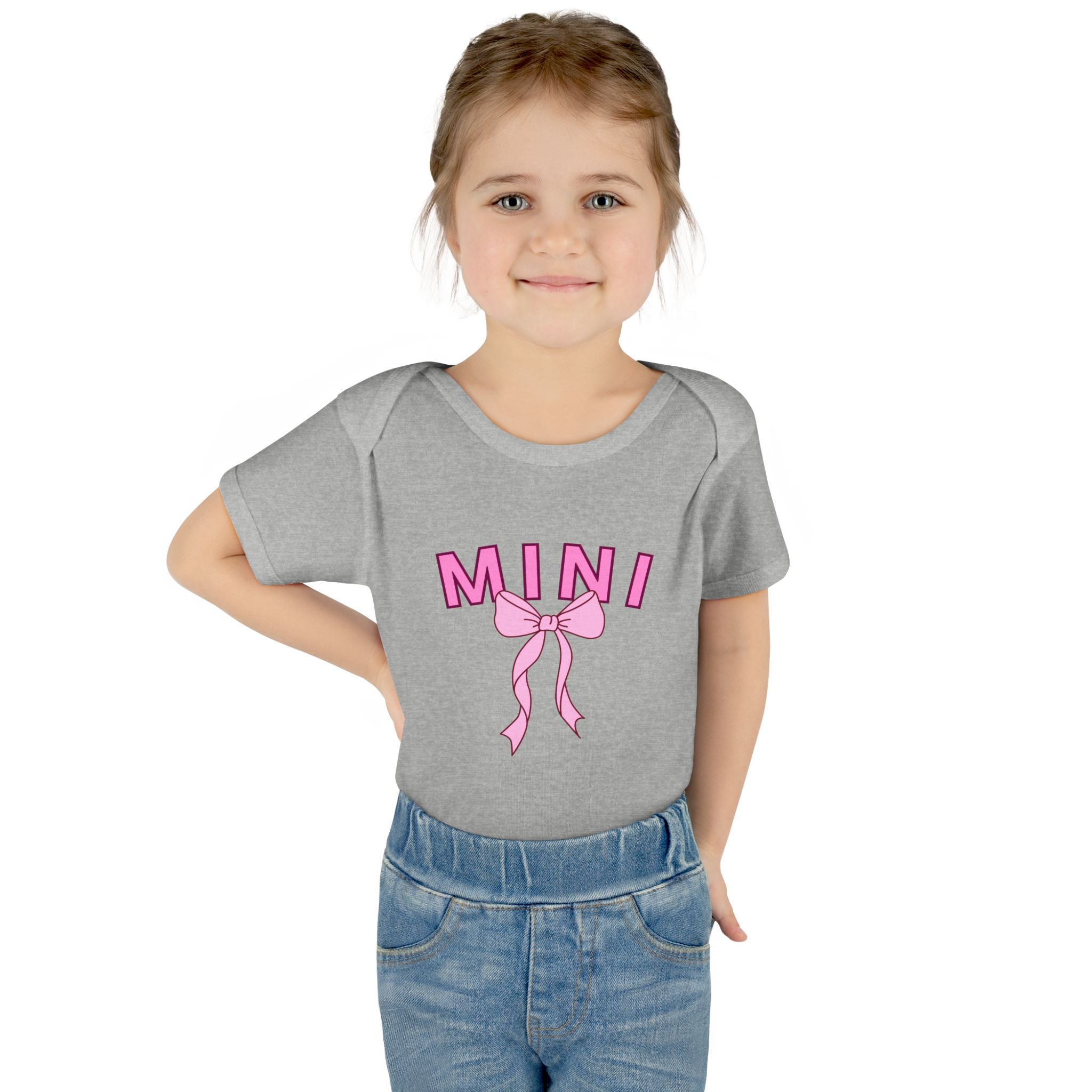 Infant Bodysuit — Mini Onesie with Bow (Matches Mama Shirt)