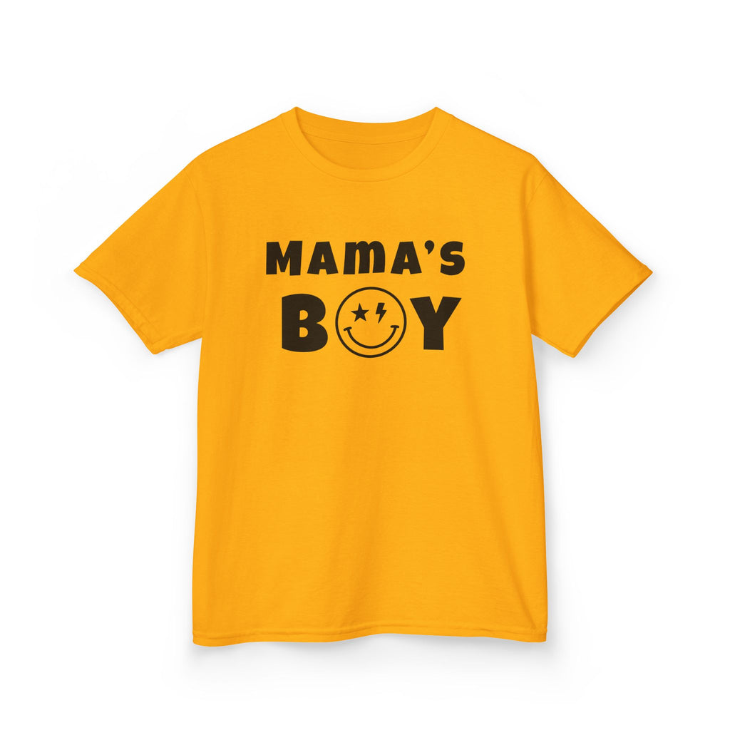 Kids Punk Smiley Tee — “Mama’s Boy” Graphic T-Shirt