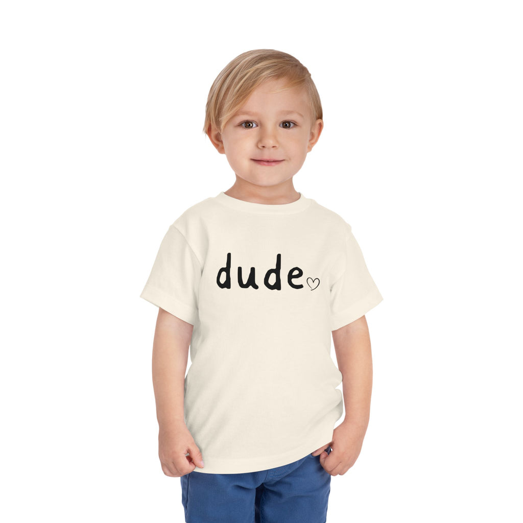 Dude Heart Toddler Tee — Kids' 'Dude' Heart T-Shirt