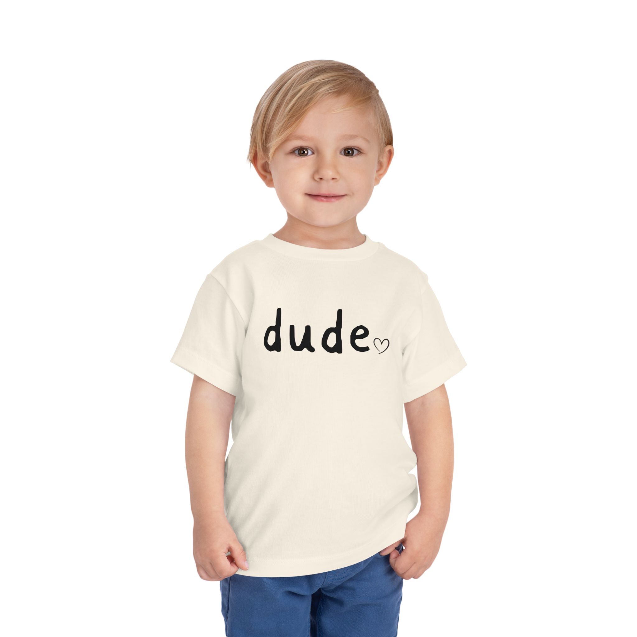 Dude Heart Toddler Tee — Kids' 'Dude' Heart T-Shirt