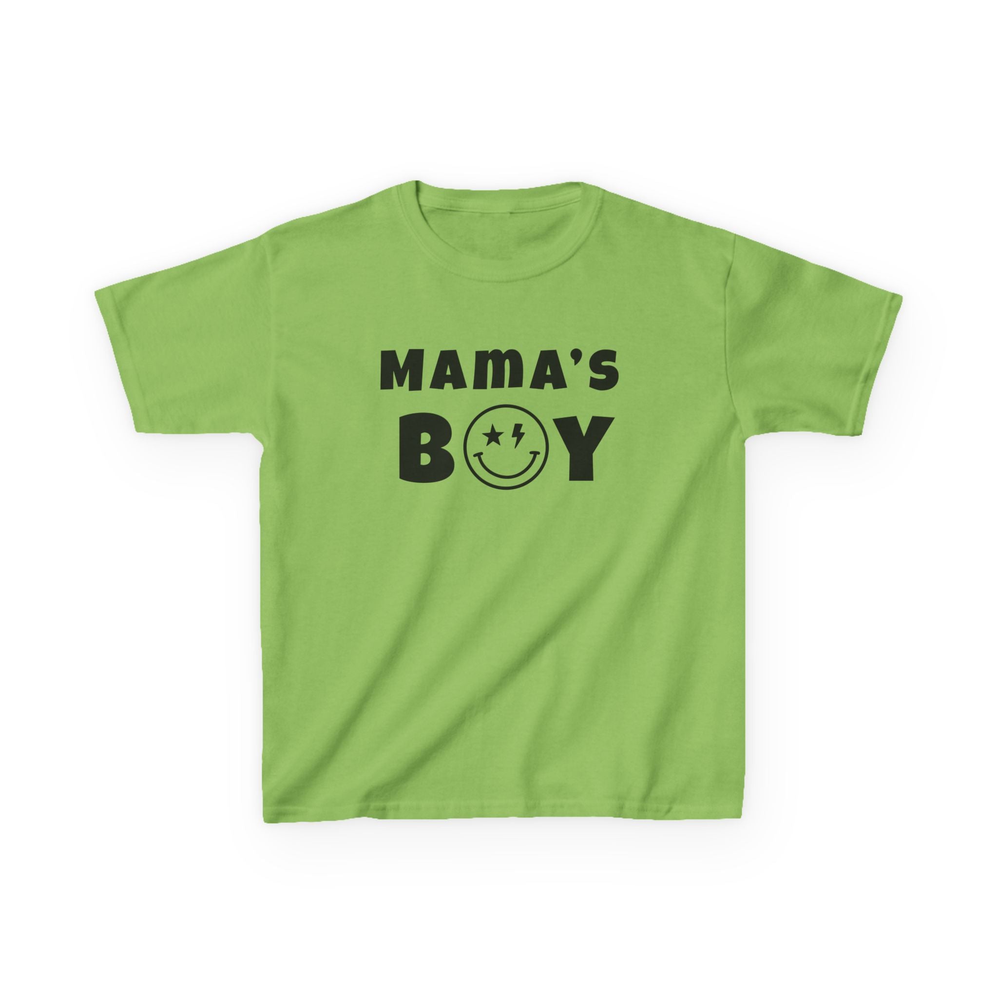 Kids Punk Smiley Tee — “Mama’s Boy” Graphic T-Shirt