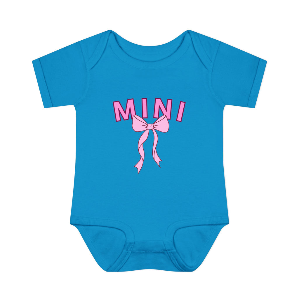 Infant Bodysuit — Mini Onesie with Bow (Matches Mama Shirt)