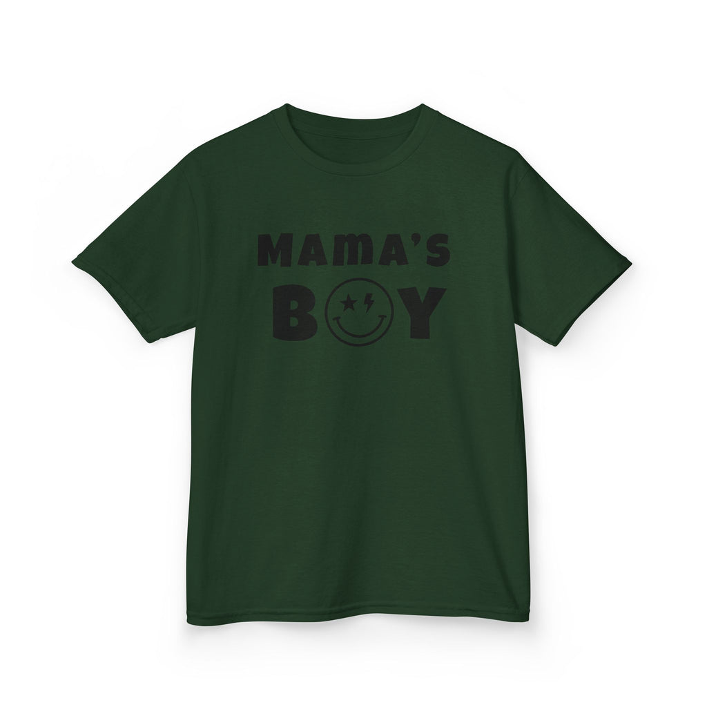 Kids Punk Smiley Tee — “Mama’s Boy” Graphic T-Shirt