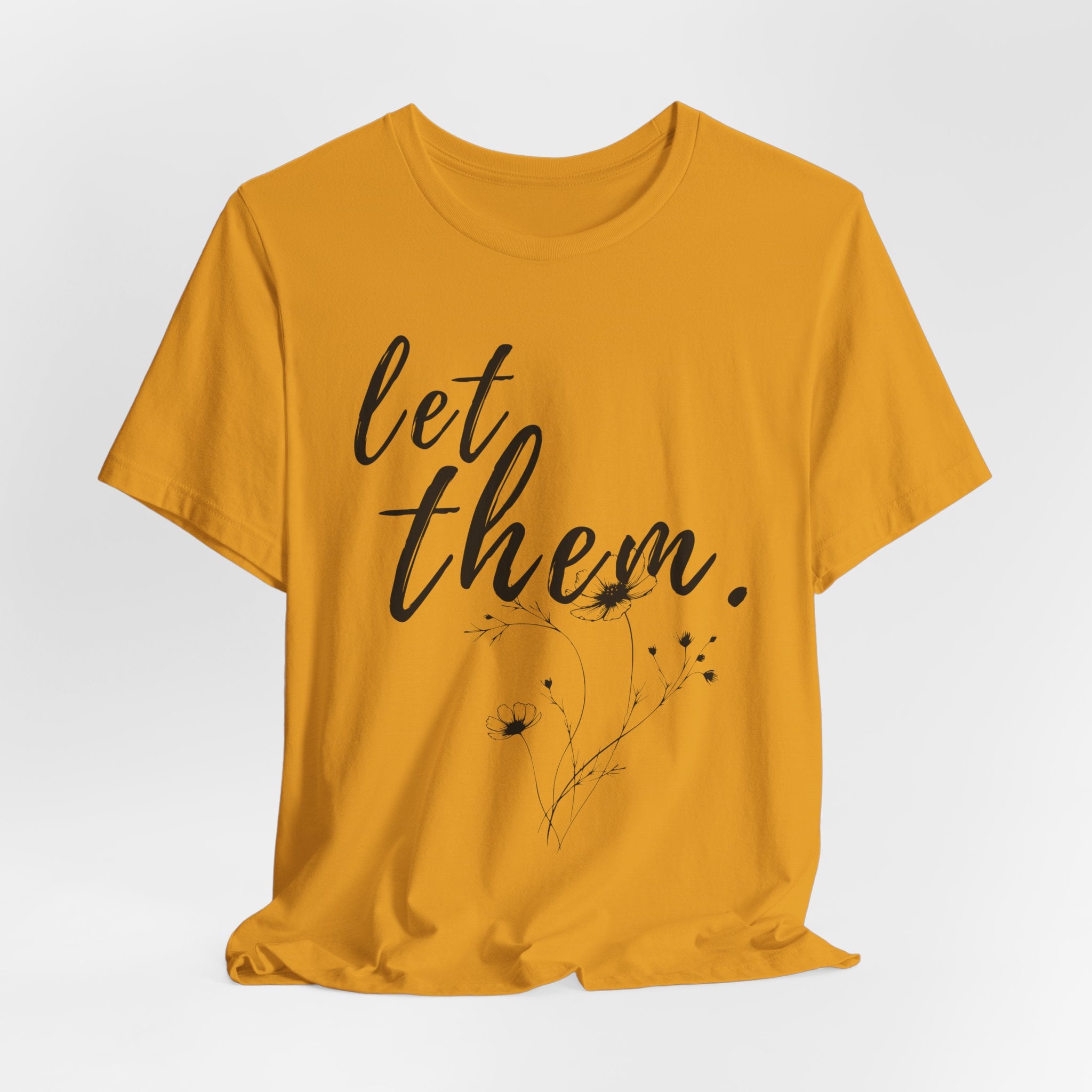 Let Them Shirt Floral Tee — Lille Hand-Drawn Flowers
