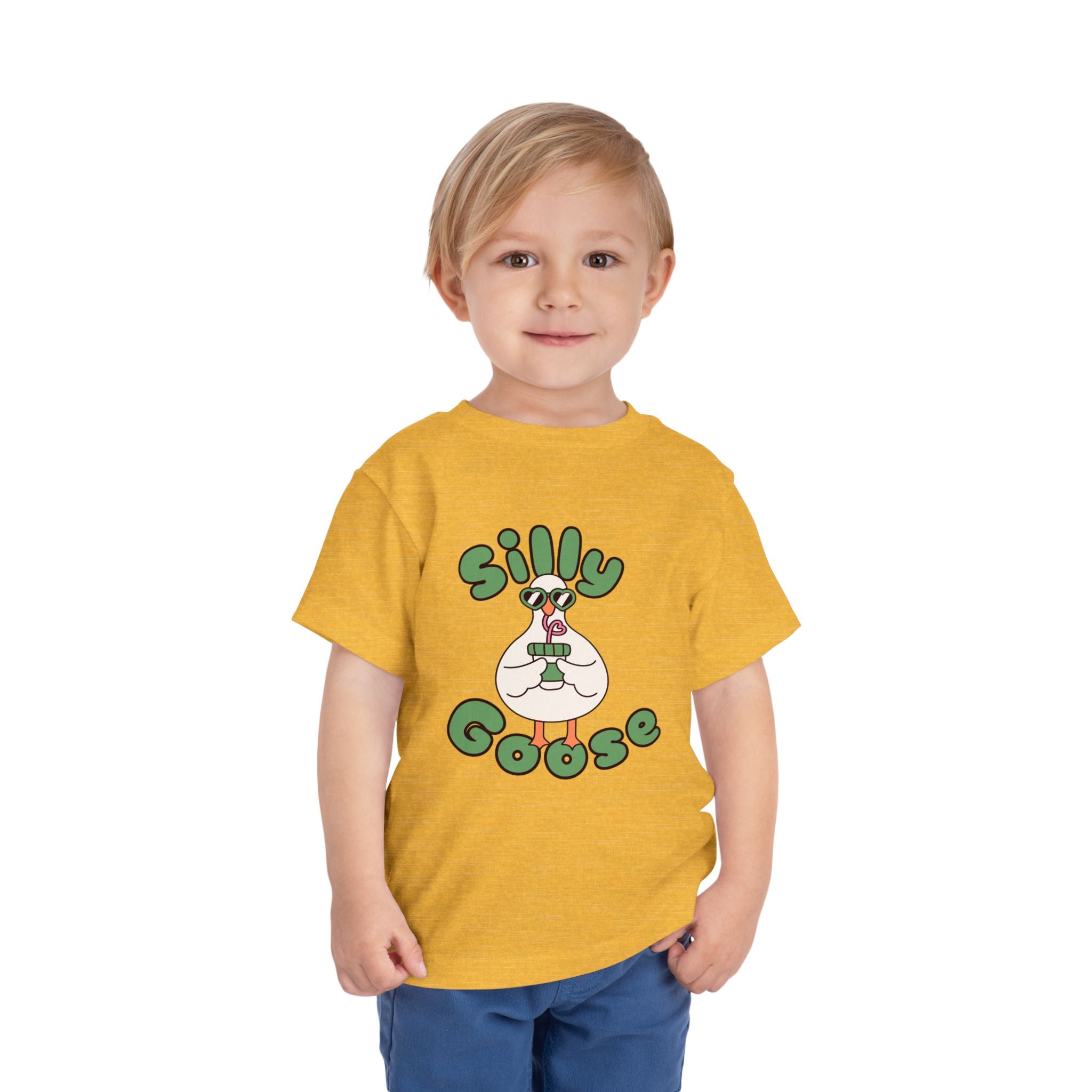 Silly Goose Toddler Tee — Cute Goose Graphic Kids Shirt