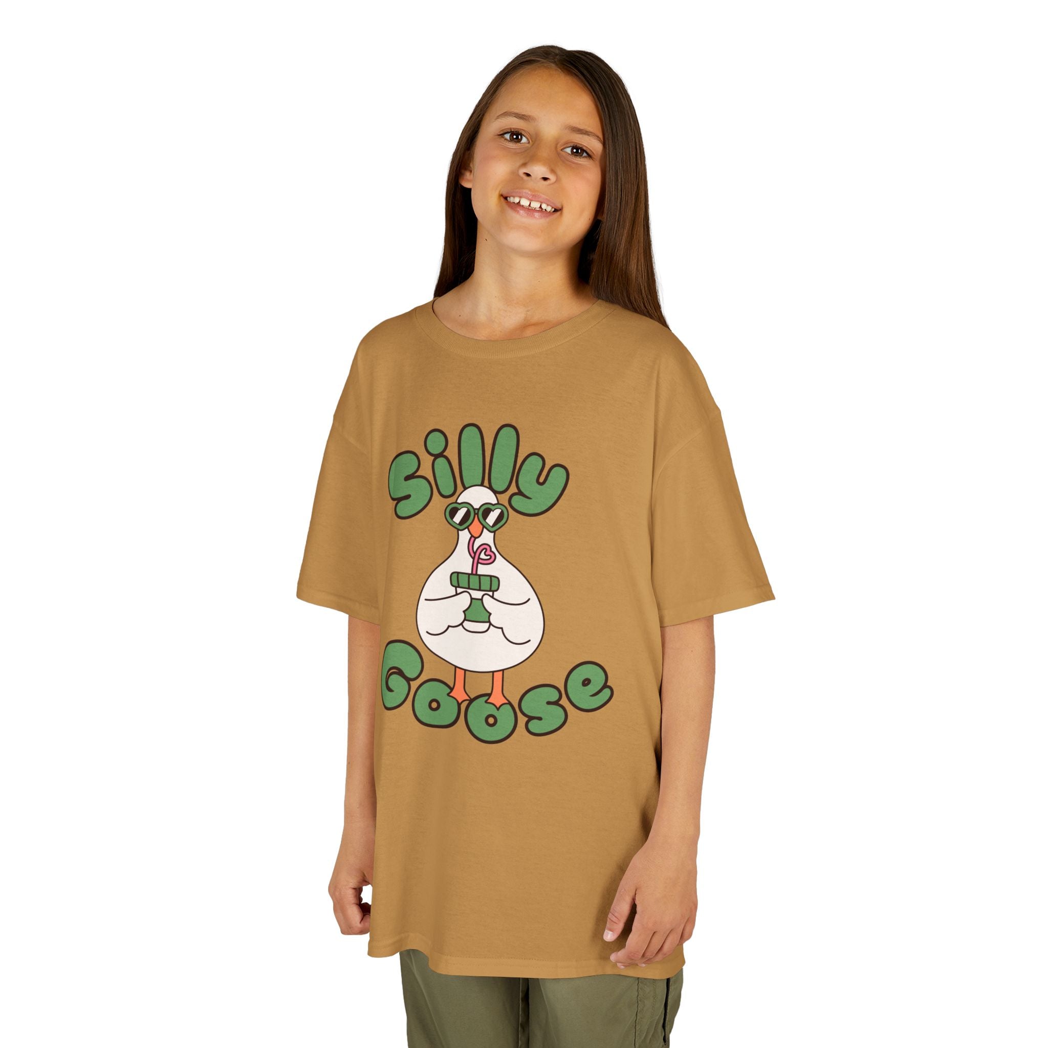 Silly Goose Kids T-Shirt — Cute Cartoon Goose Tee for Children