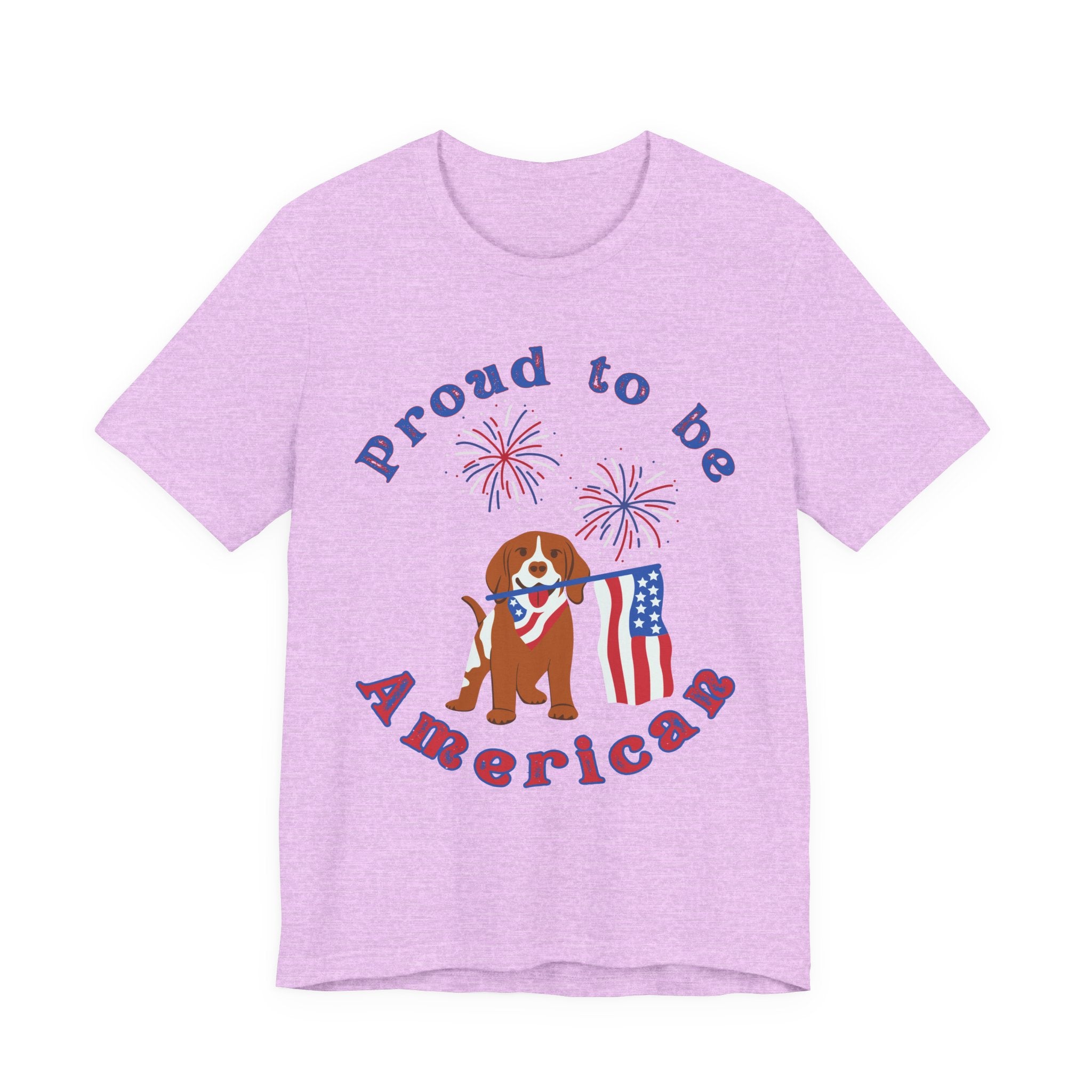 American Flag Dog T-Shirt — Proud to Be American Pet Lover Tee