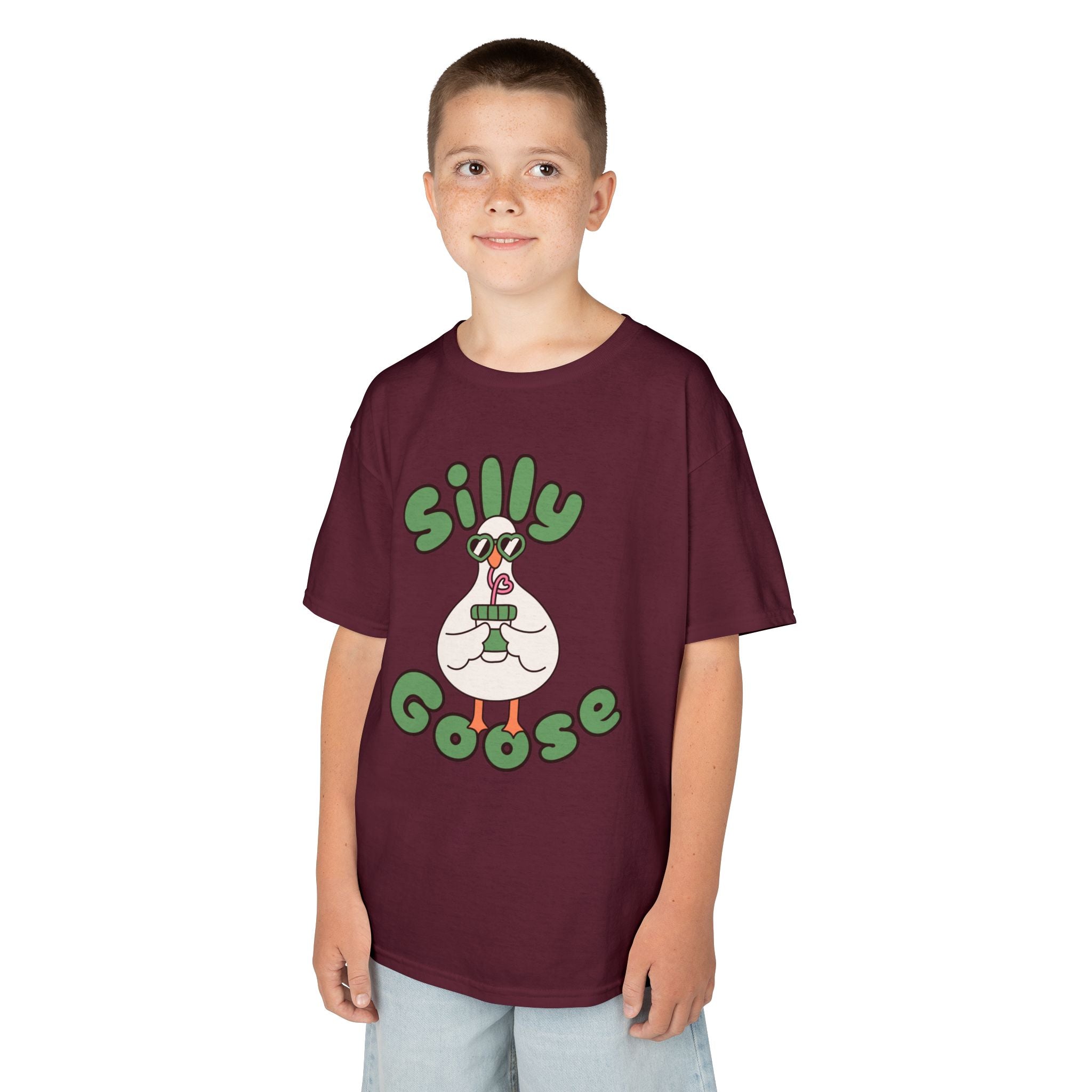 Silly Goose Kids T-Shirt — Cute Cartoon Goose Tee for Children