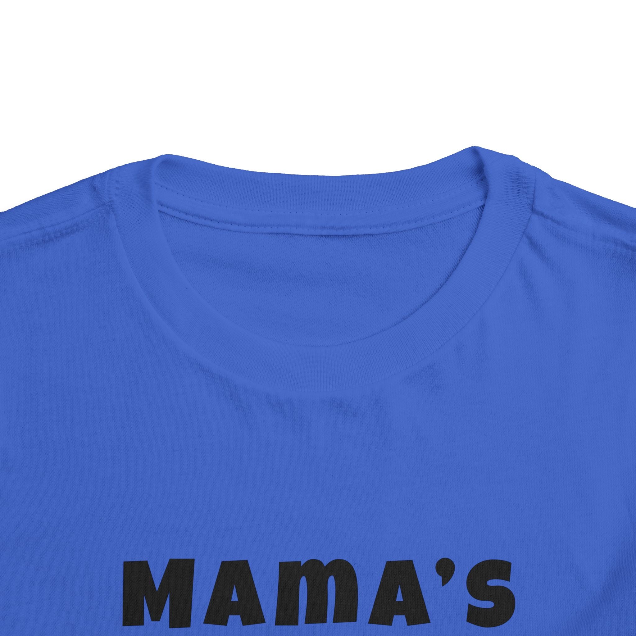 Mama's Boy Toddler Tee — Punk Smiley Graphic