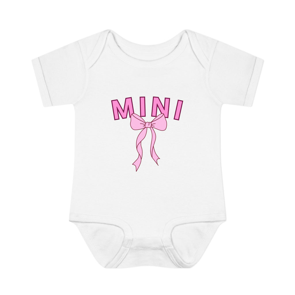 Infant Bodysuit — Mini Onesie with Bow (Matches Mama Shirt)