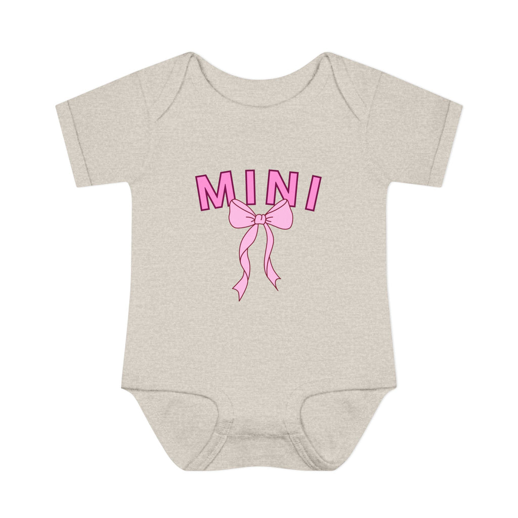 Infant Bodysuit — Mini Onesie with Bow (Matches Mama Shirt)