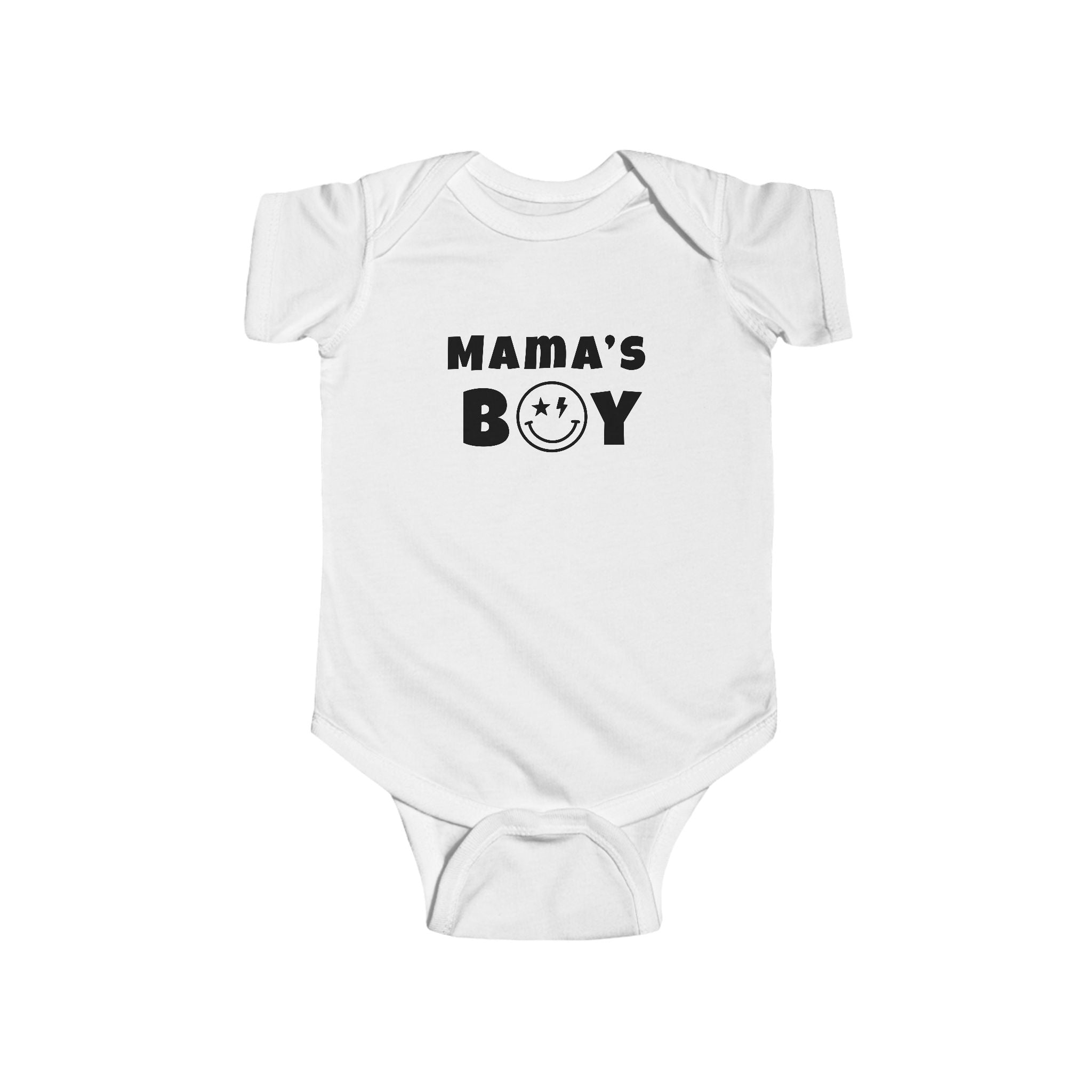 Mama's Boy Punk Smiley Infant Bodysuit