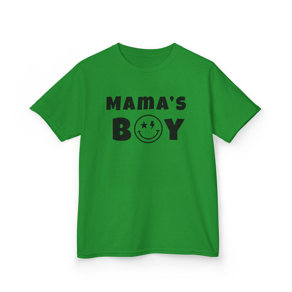 Kids Punk Smiley Tee — “Mama’s Boy” Graphic T-Shirt