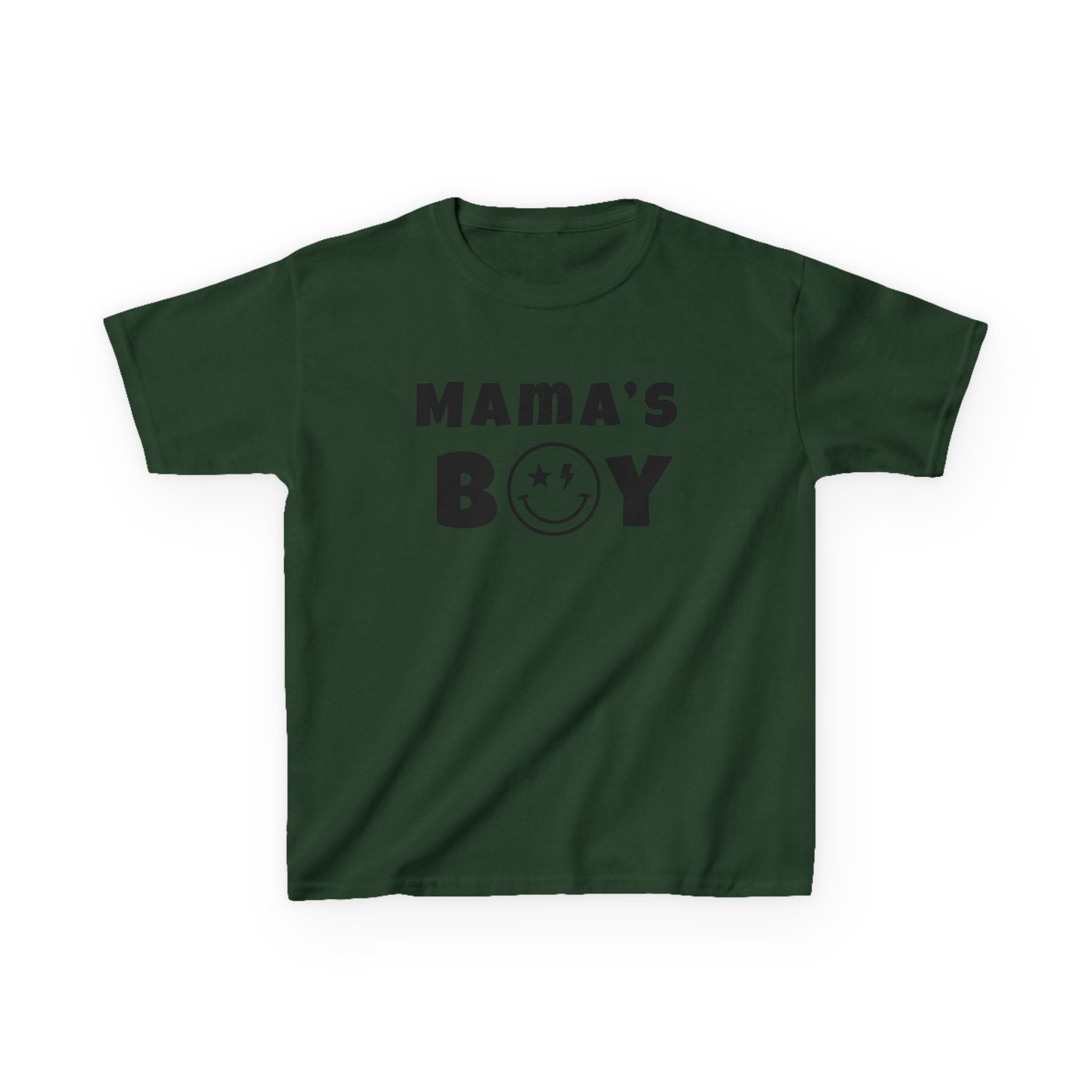 Kids Punk Smiley Tee — “Mama’s Boy” Graphic T-Shirt