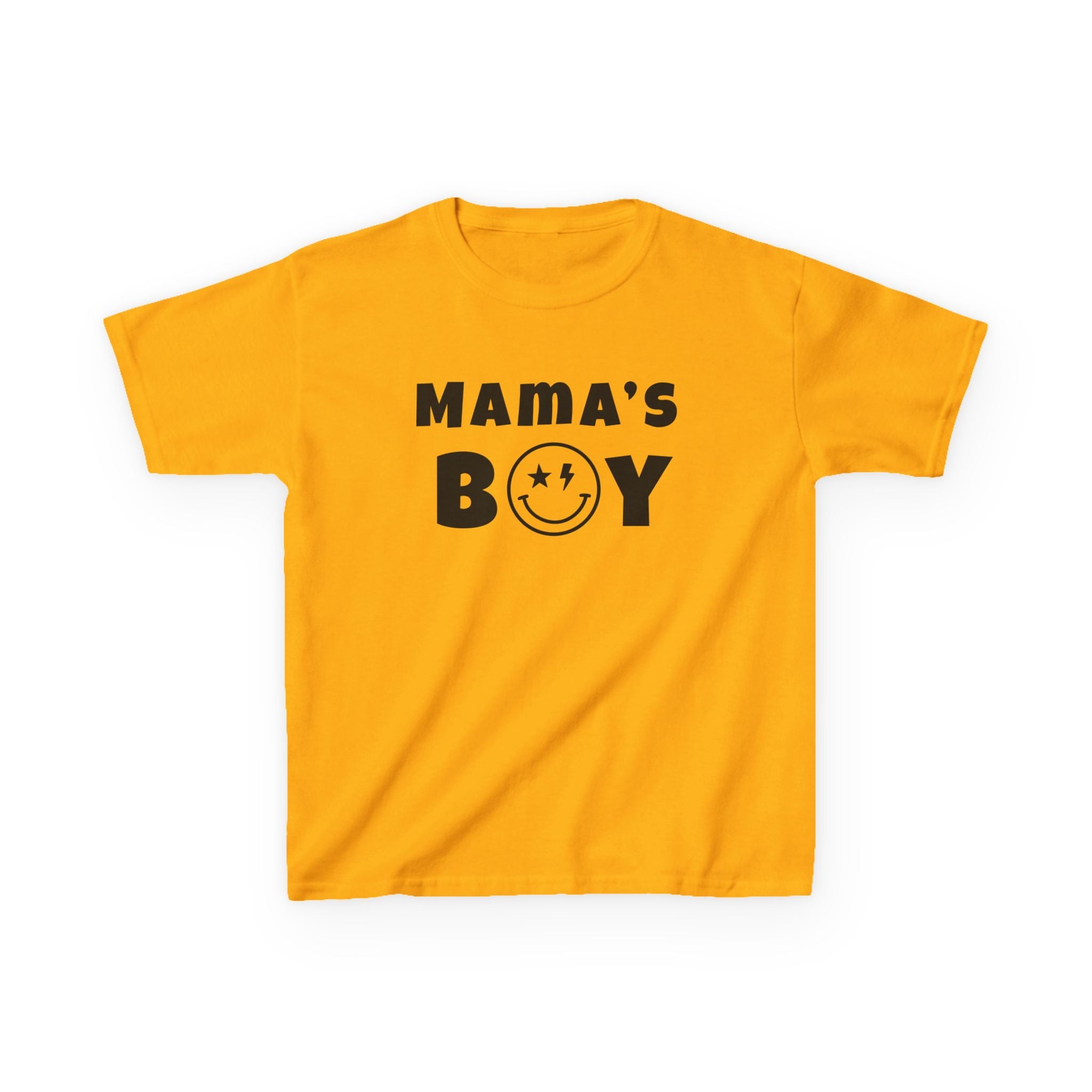 Kids Punk Smiley Tee — “Mama’s Boy” Graphic T-Shirt