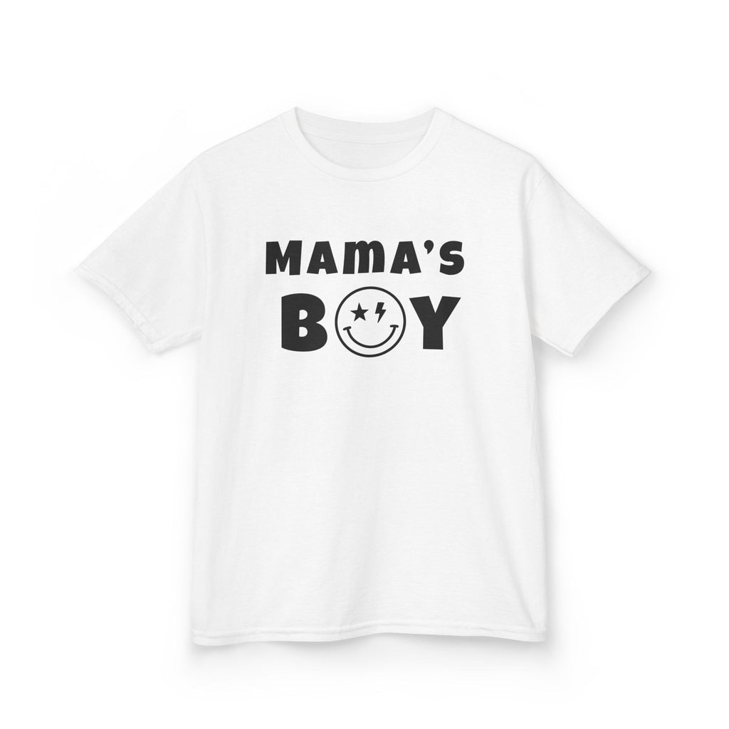 Kids Punk Smiley Tee — “Mama’s Boy” Graphic T-Shirt