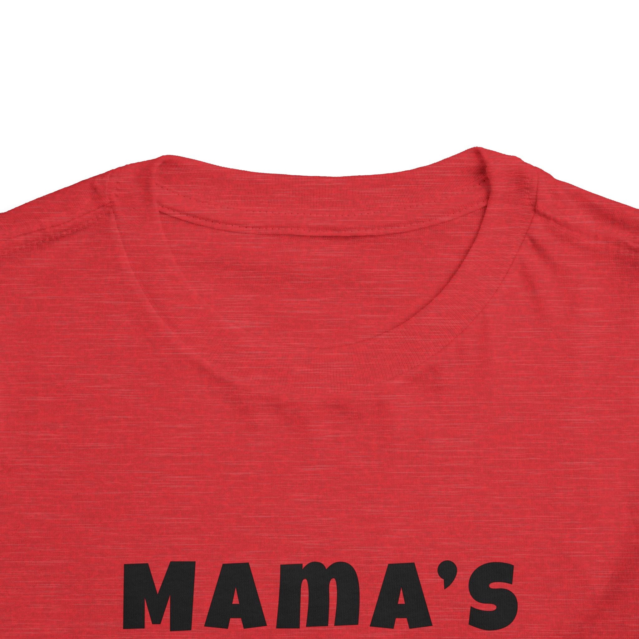 Mama's Boy Toddler Tee — Punk Smiley Graphic