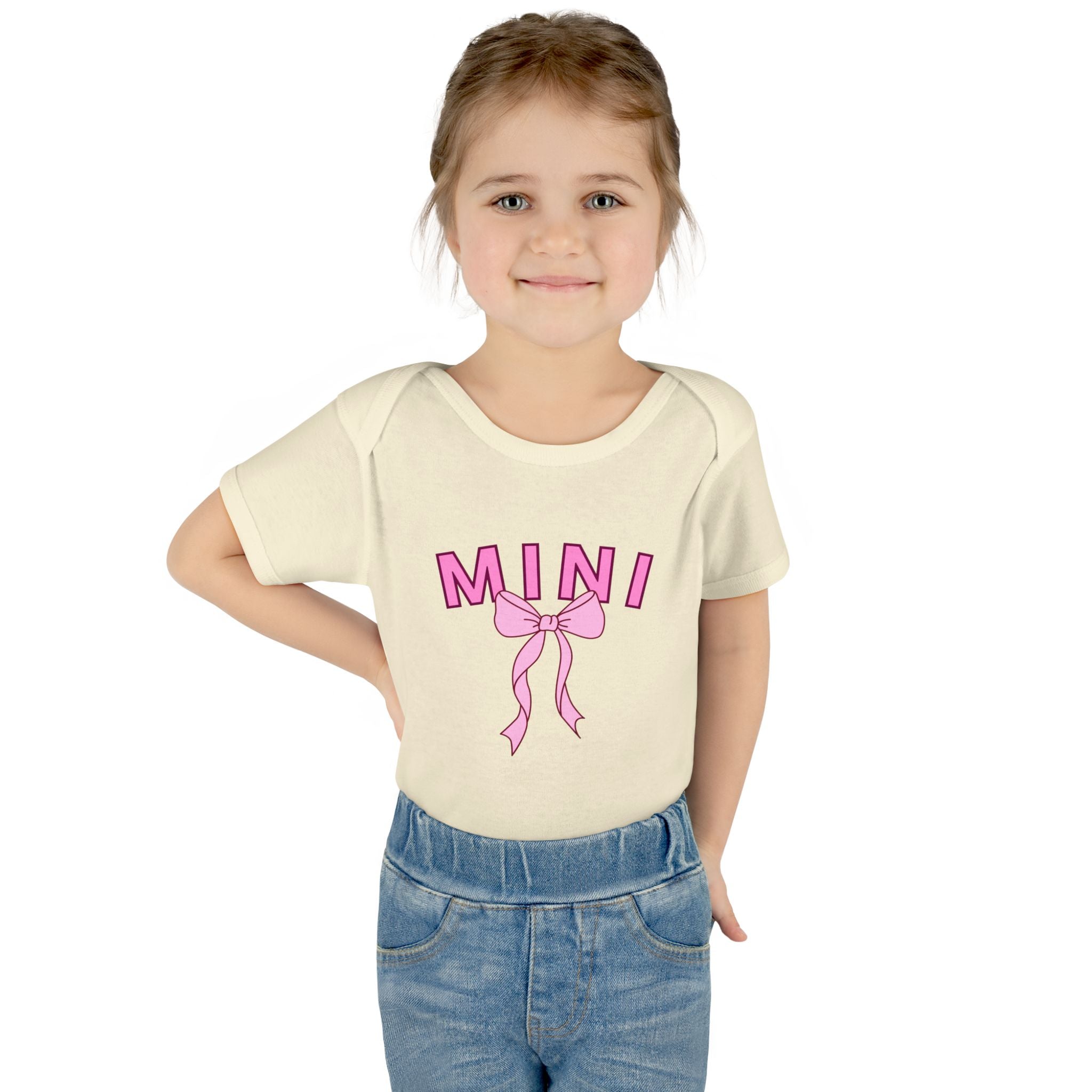 Infant Bodysuit — Mini Onesie with Bow (Matches Mama Shirt)