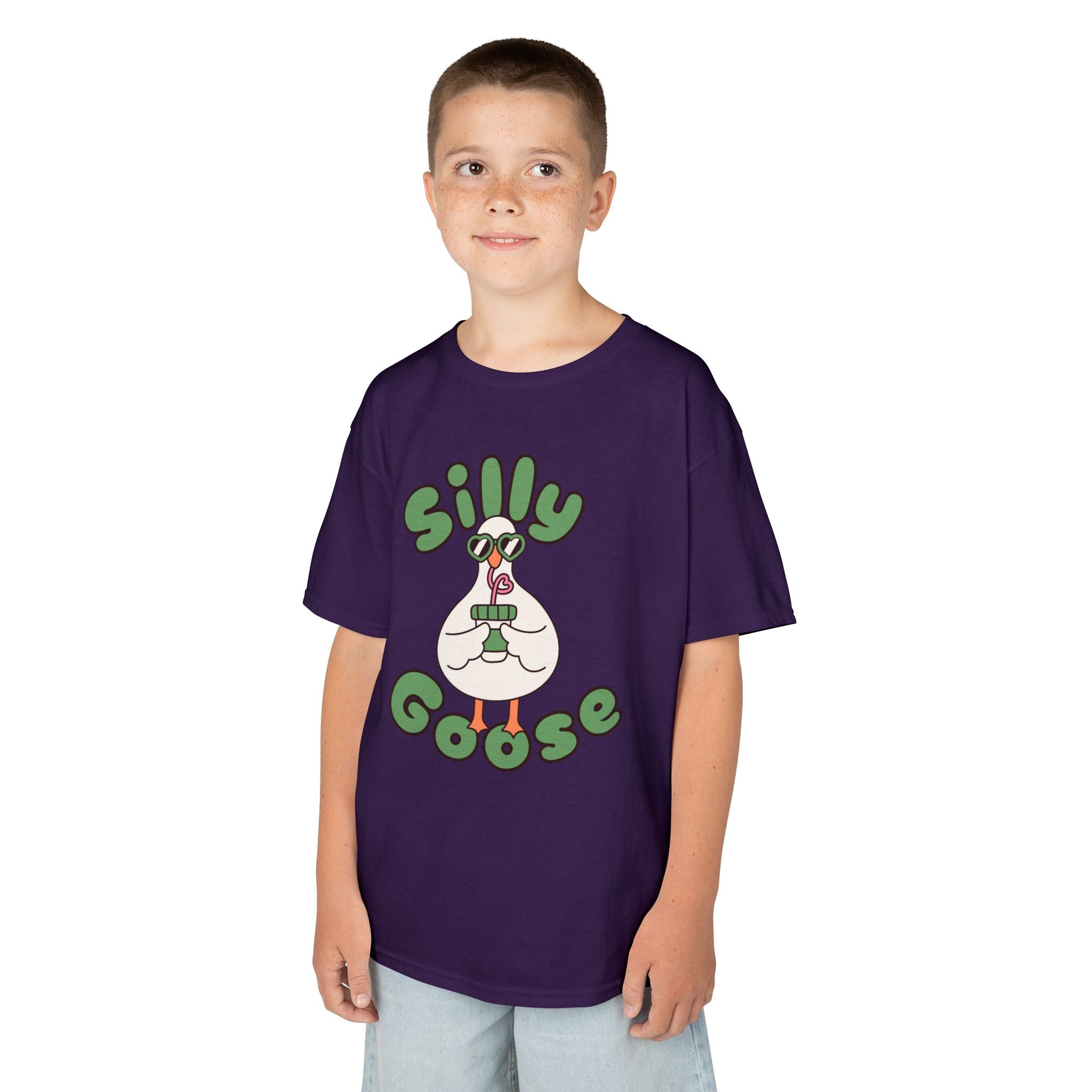 Silly Goose Kids T-Shirt — Cute Cartoon Goose Tee for Children