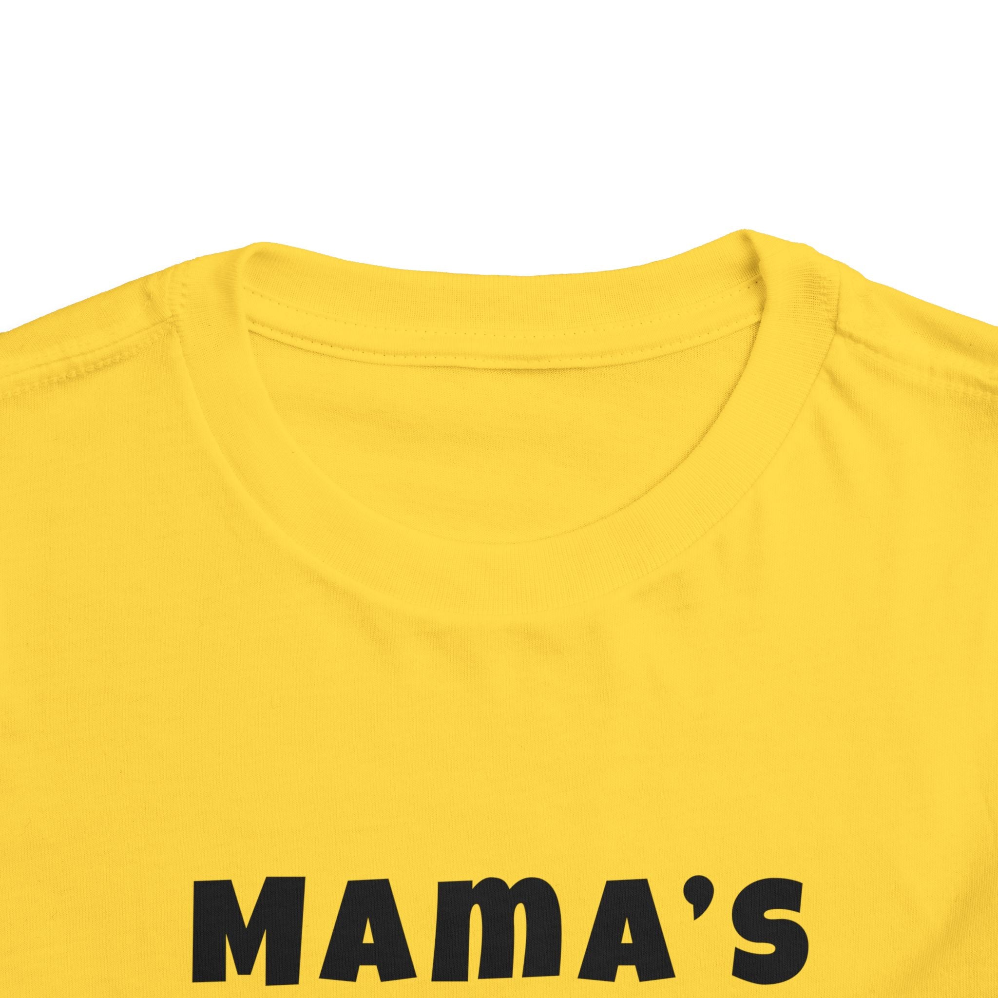 Mama's Boy Toddler Tee — Punk Smiley Graphic