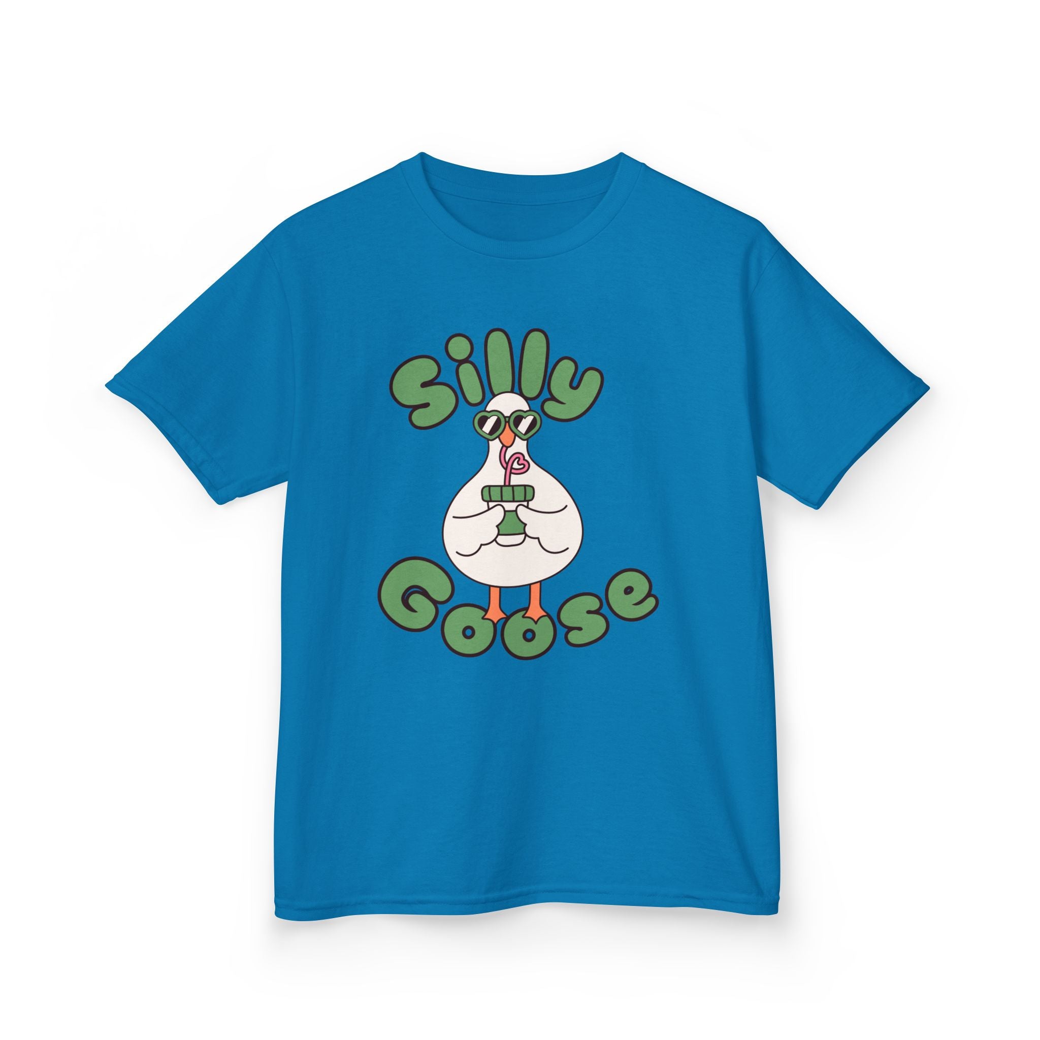 Silly Goose Kids T-Shirt — Cute Cartoon Goose Tee for Children