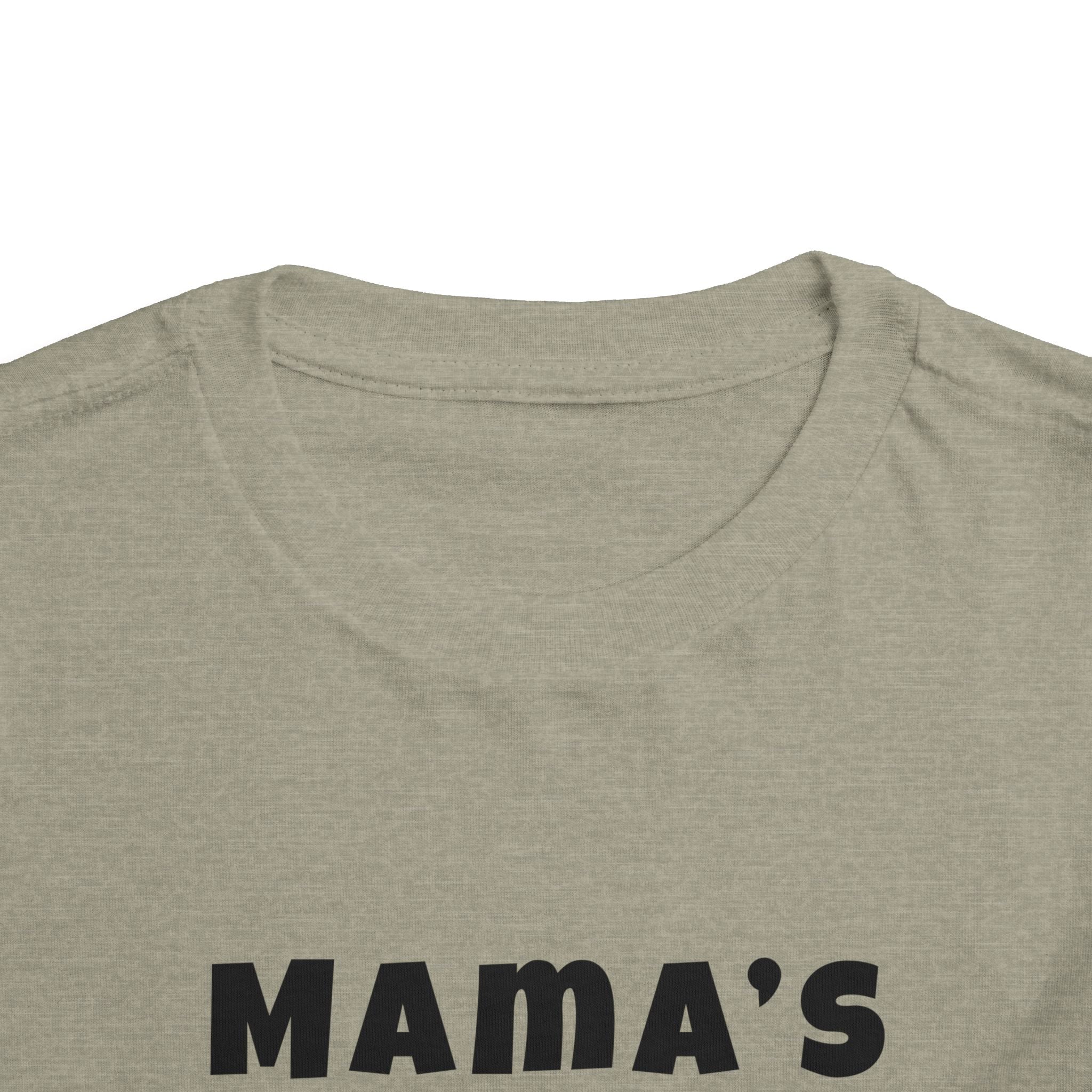 Mama's Boy Toddler Tee — Punk Smiley Graphic