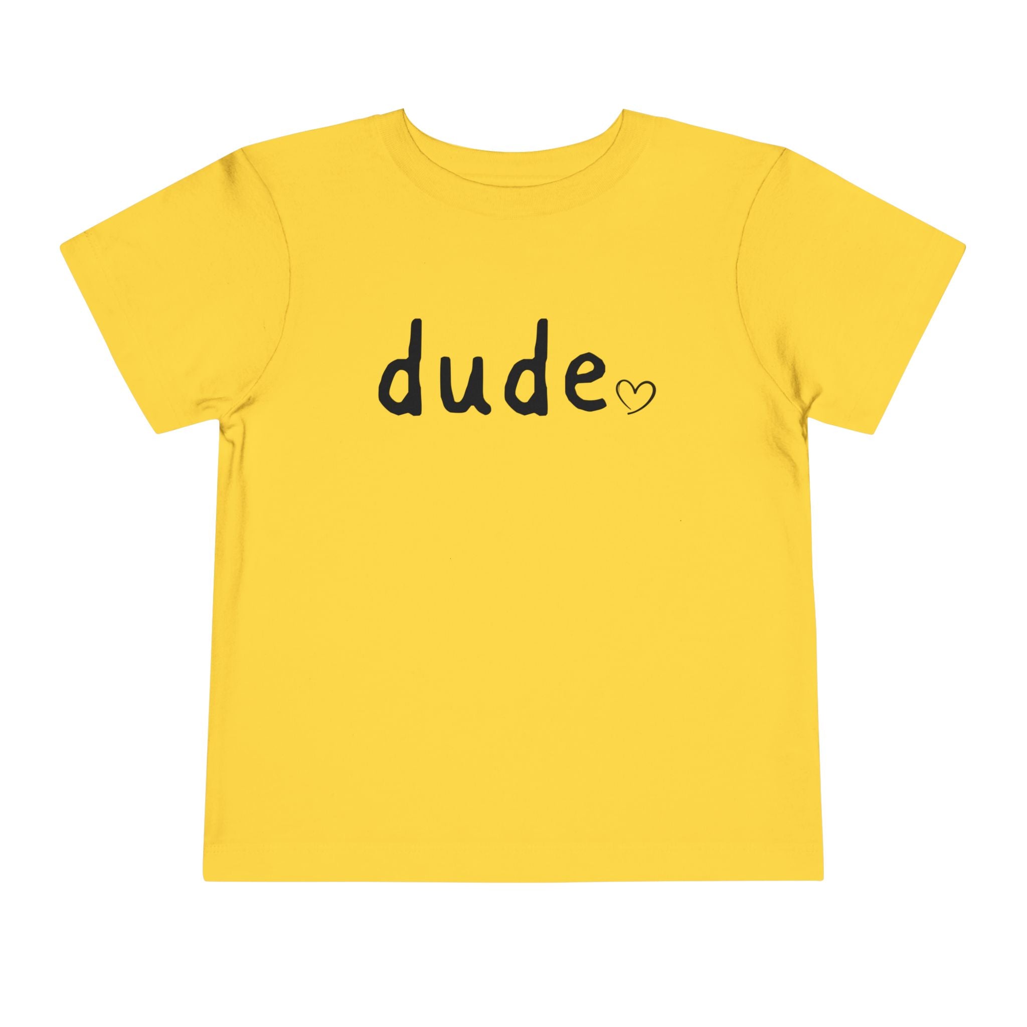 Dude Heart Toddler Tee — Kids' 'Dude' Heart T-Shirt