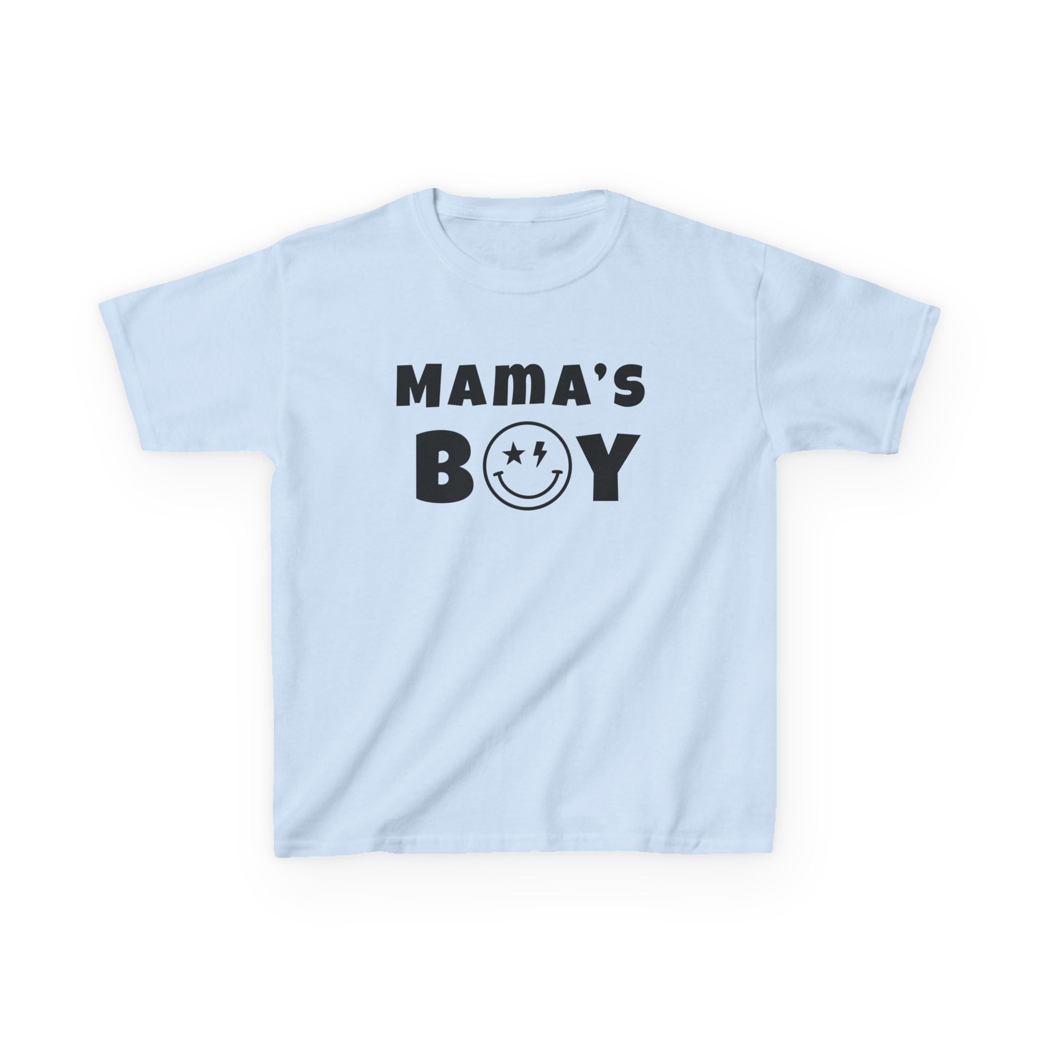 Kids Punk Smiley Tee — “Mama’s Boy” Graphic T-Shirt