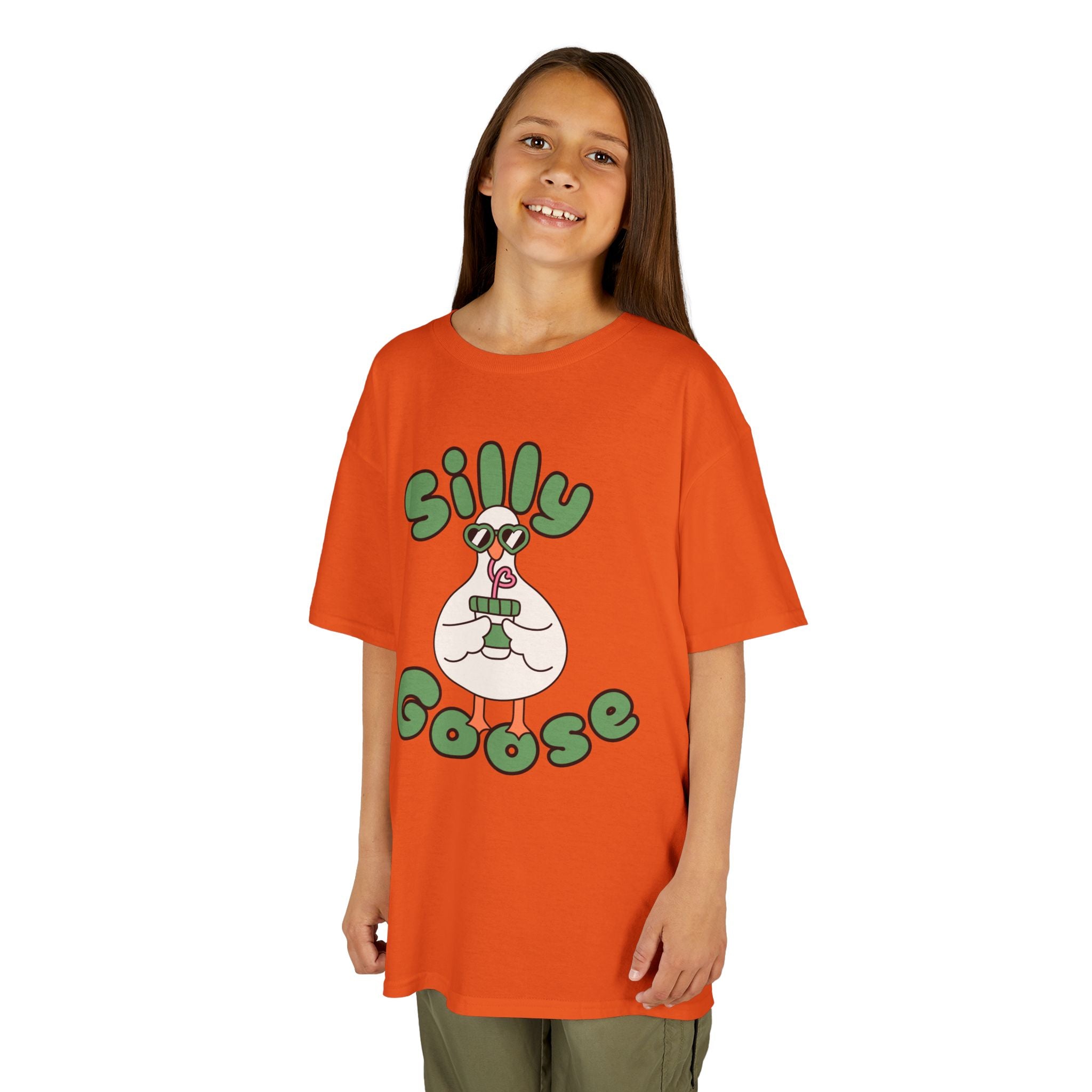 Silly Goose Kids T-Shirt — Cute Cartoon Goose Tee for Children