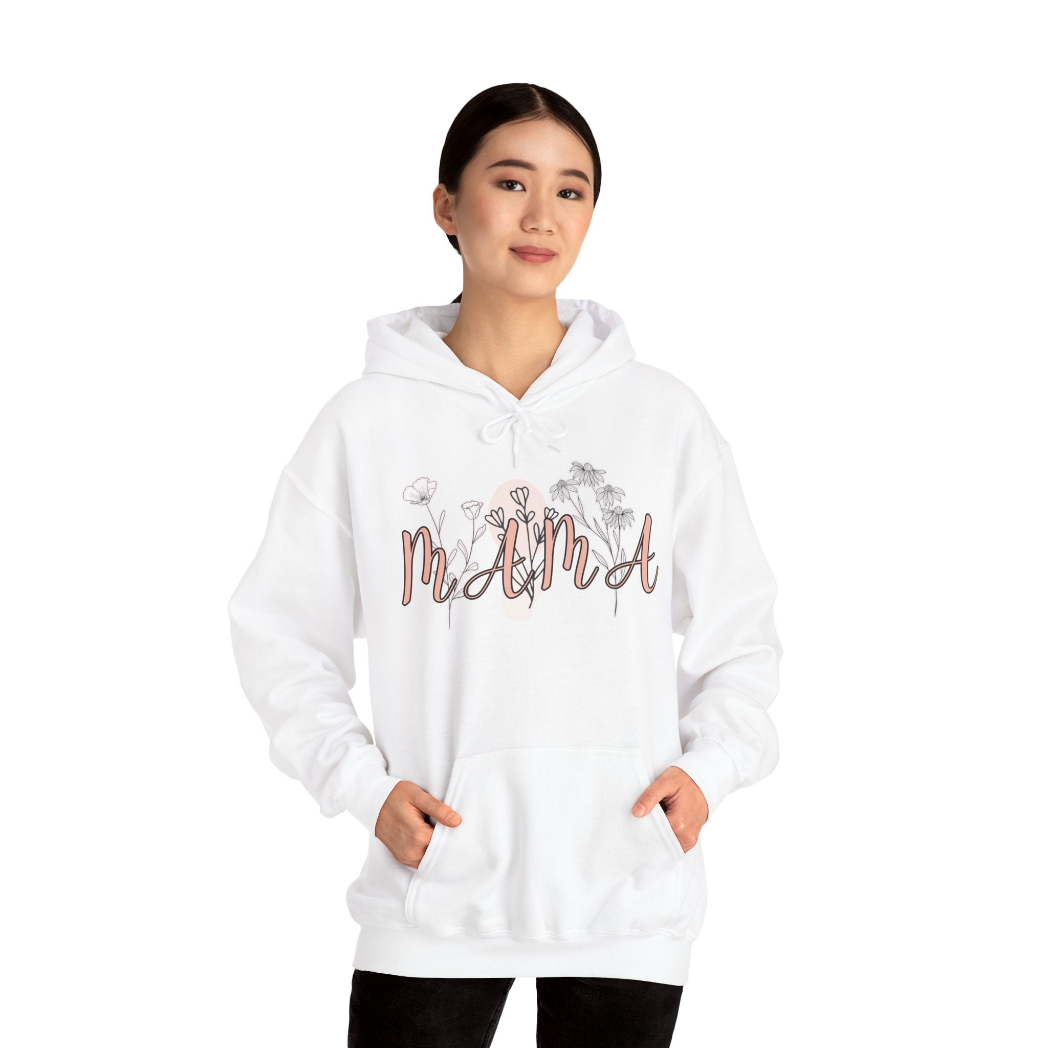 Mama Floral Hoodie – Cozy Mother's Day Gift Sweatshirt