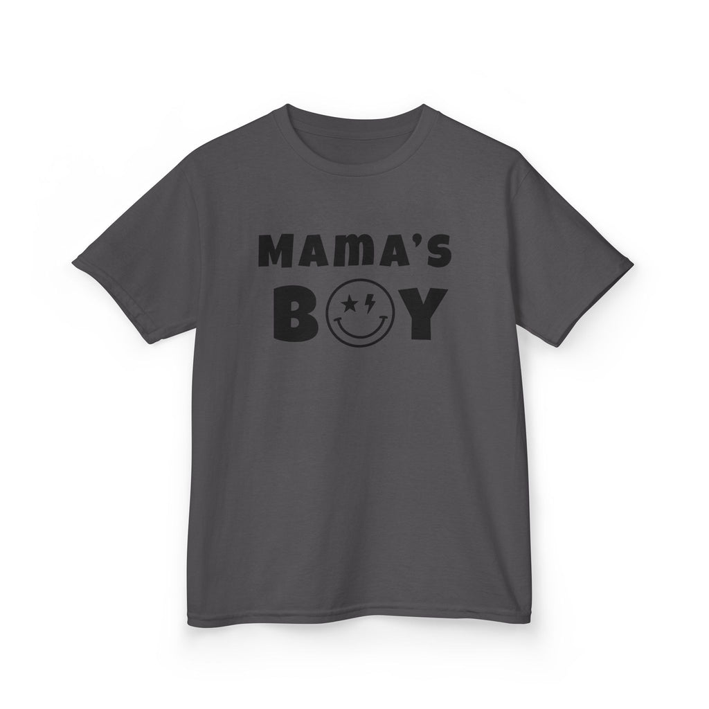 Kids Punk Smiley Tee — “Mama’s Boy” Graphic T-Shirt