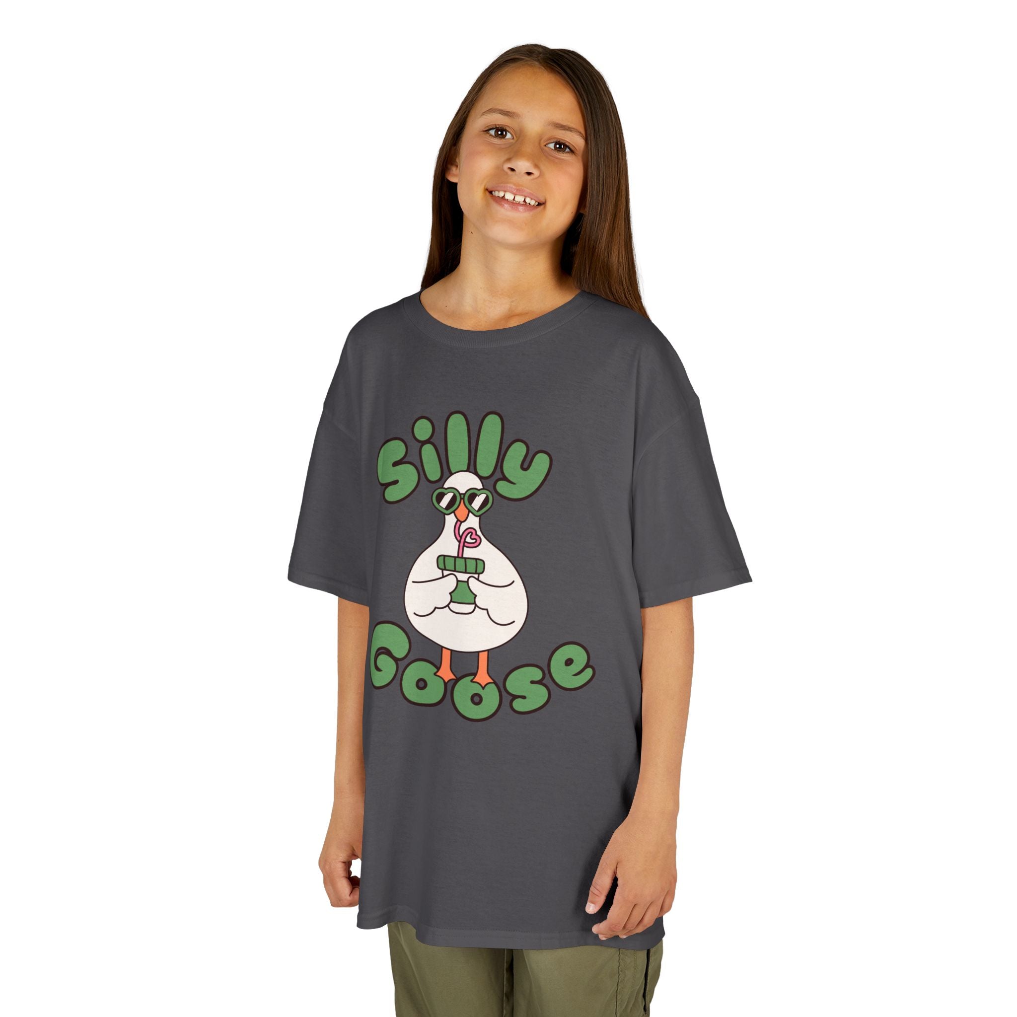 Silly Goose Kids T-Shirt — Cute Cartoon Goose Tee for Children