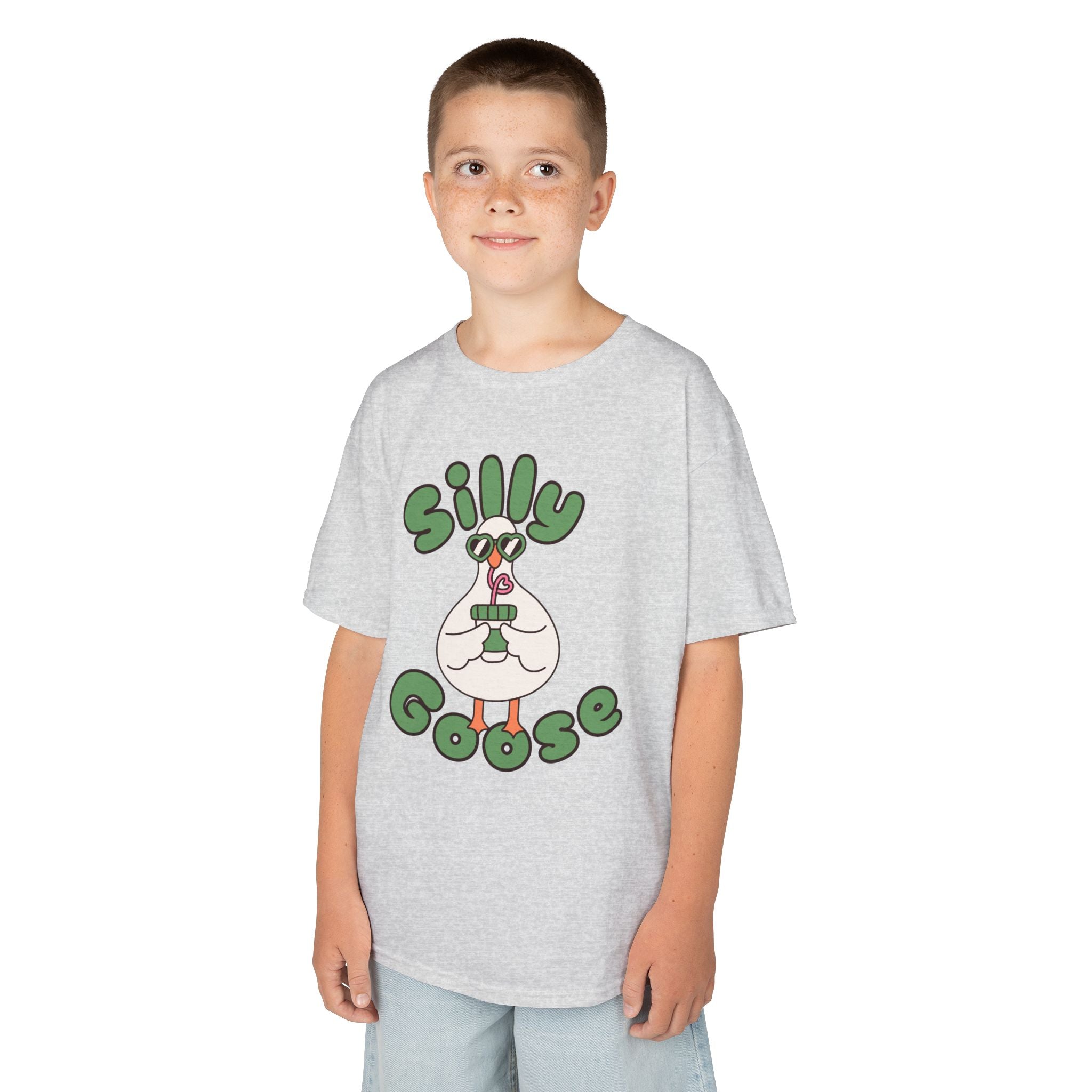 Silly Goose Kids T-Shirt — Cute Cartoon Goose Tee for Children