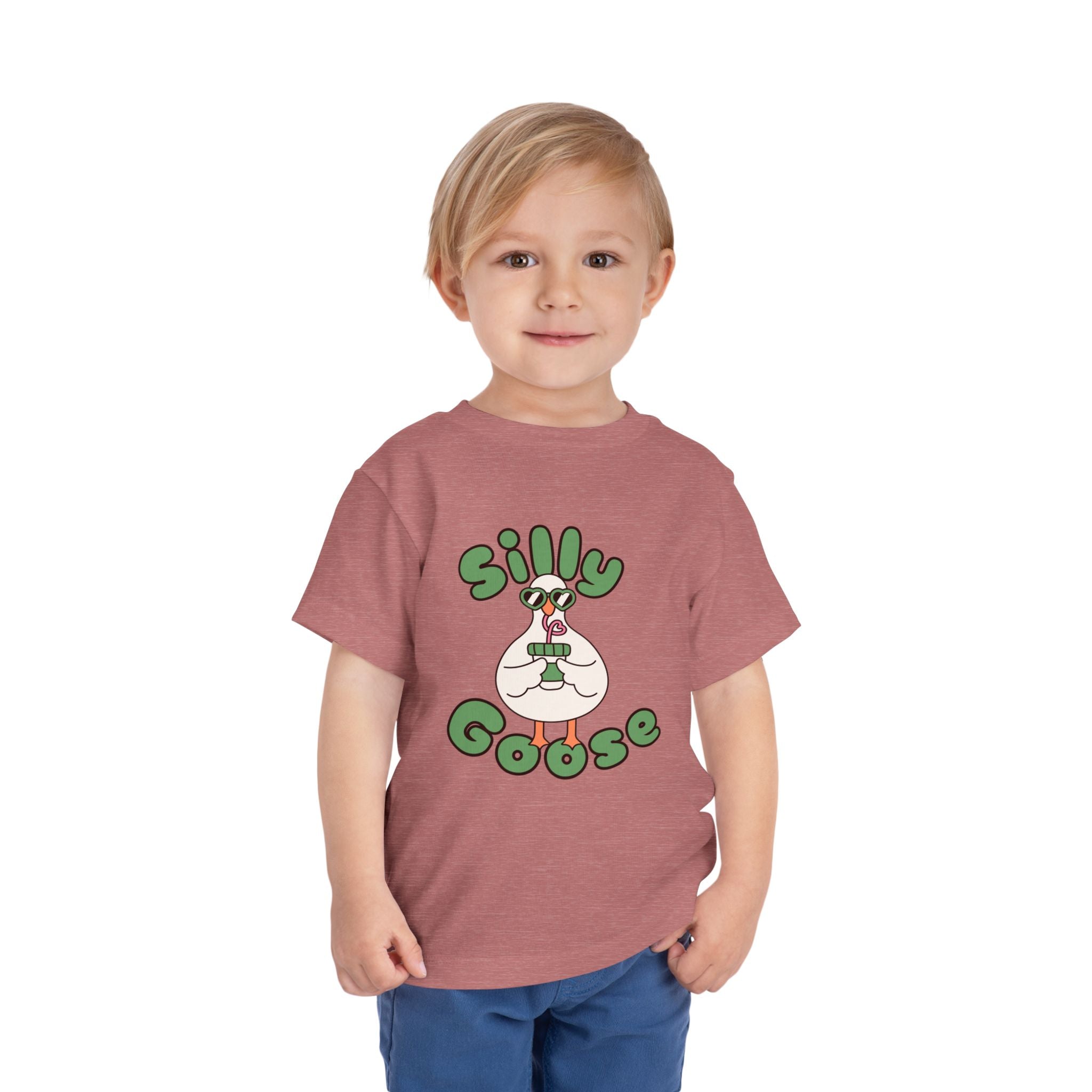 Silly Goose Toddler Tee — Cute Goose Graphic Kids Shirt