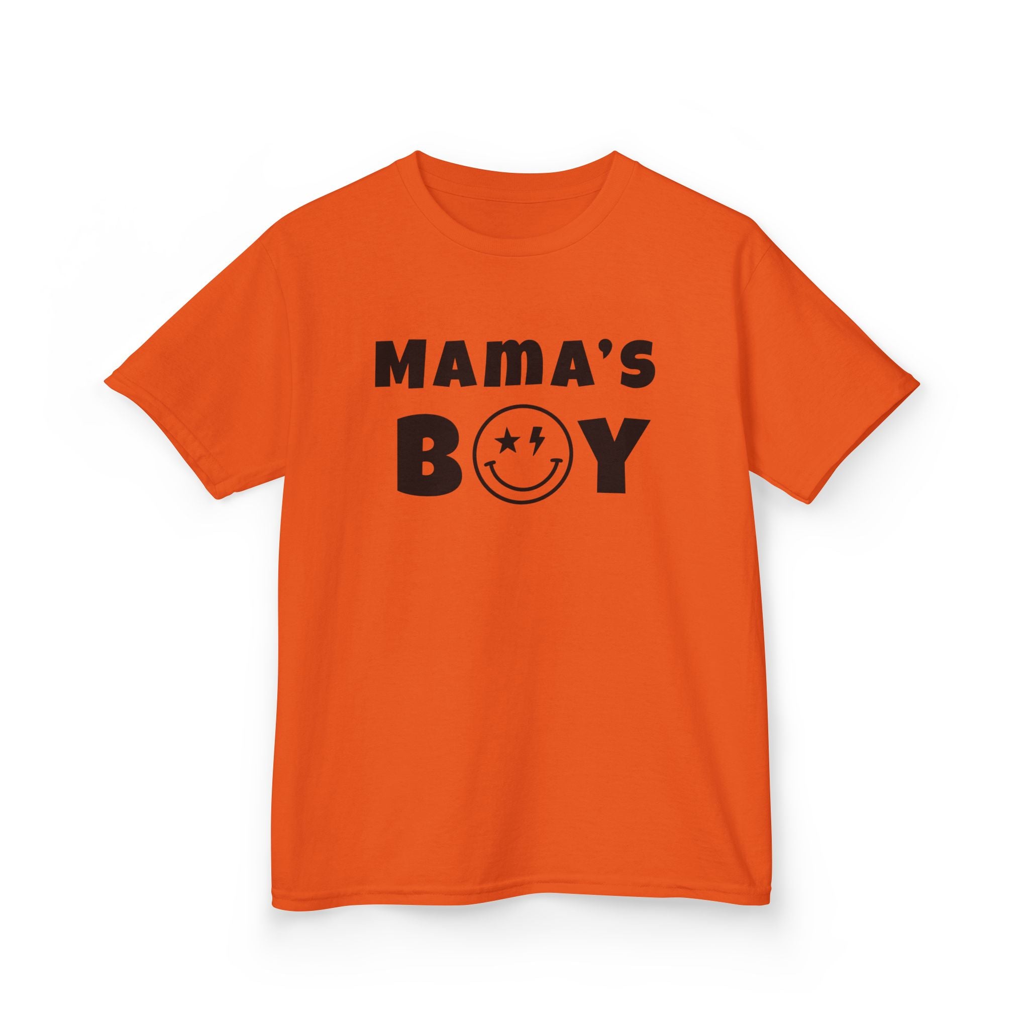 Kids Punk Smiley Tee — “Mama’s Boy” Graphic T-Shirt
