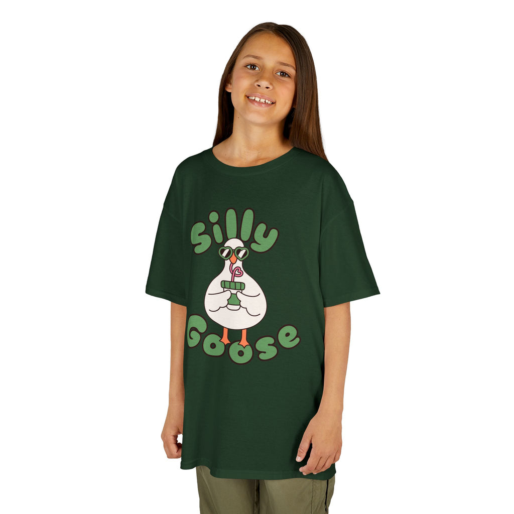 Silly Goose Kids T-Shirt — Cute Cartoon Goose Tee for Children