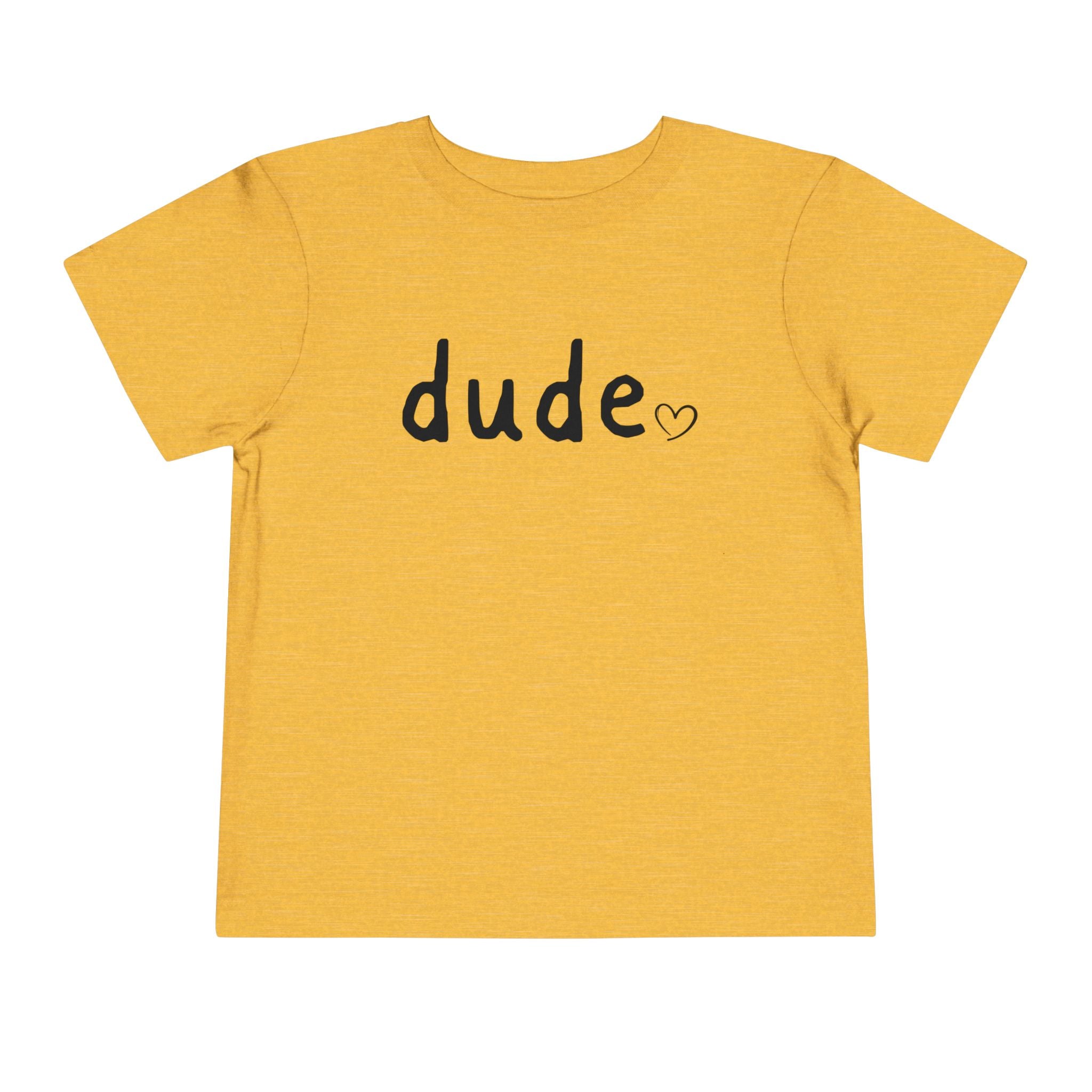 Dude Heart Toddler Tee — Kids' 'Dude' Heart T-Shirt