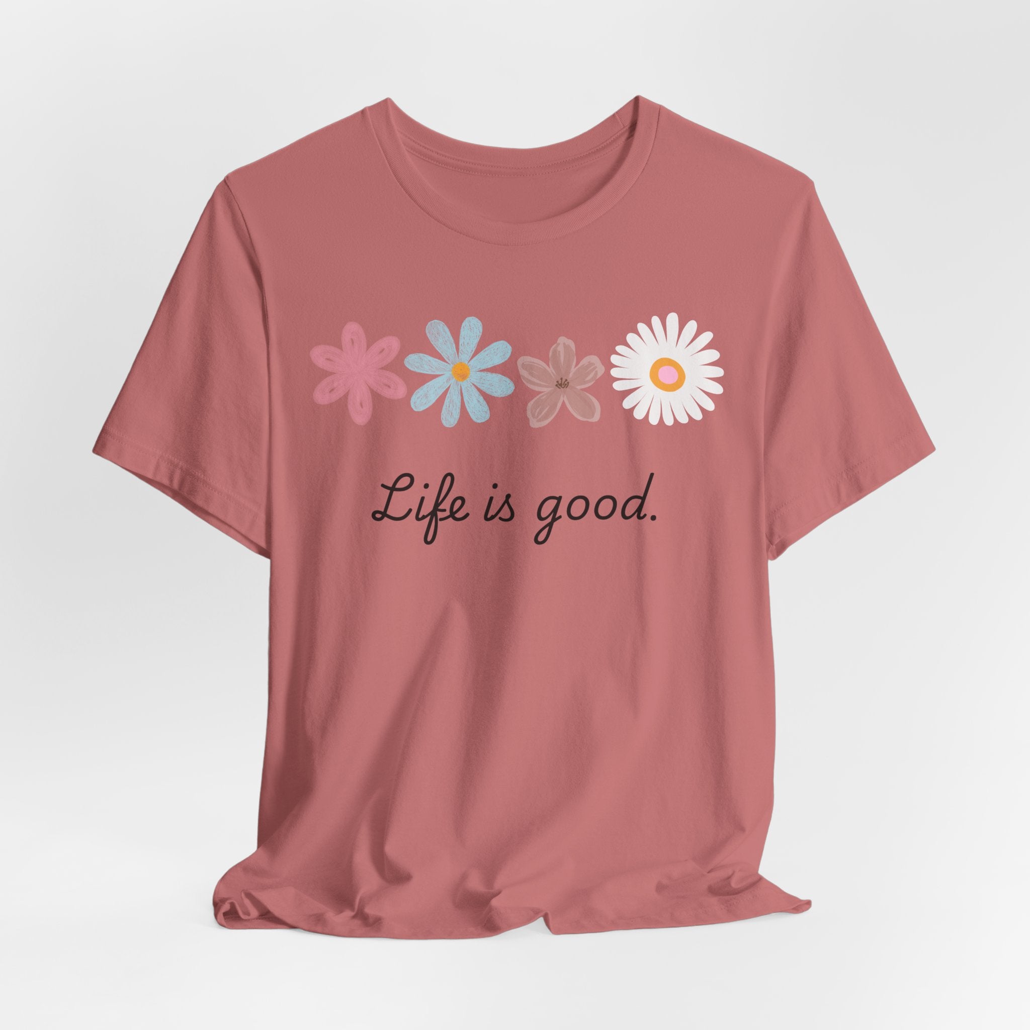 Life Is Good Floral T-Shirt