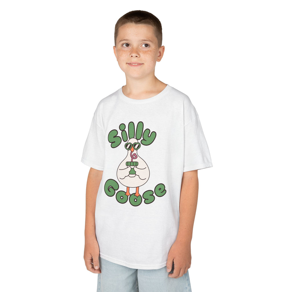 Silly Goose Kids T-Shirt — Cute Cartoon Goose Tee for Children