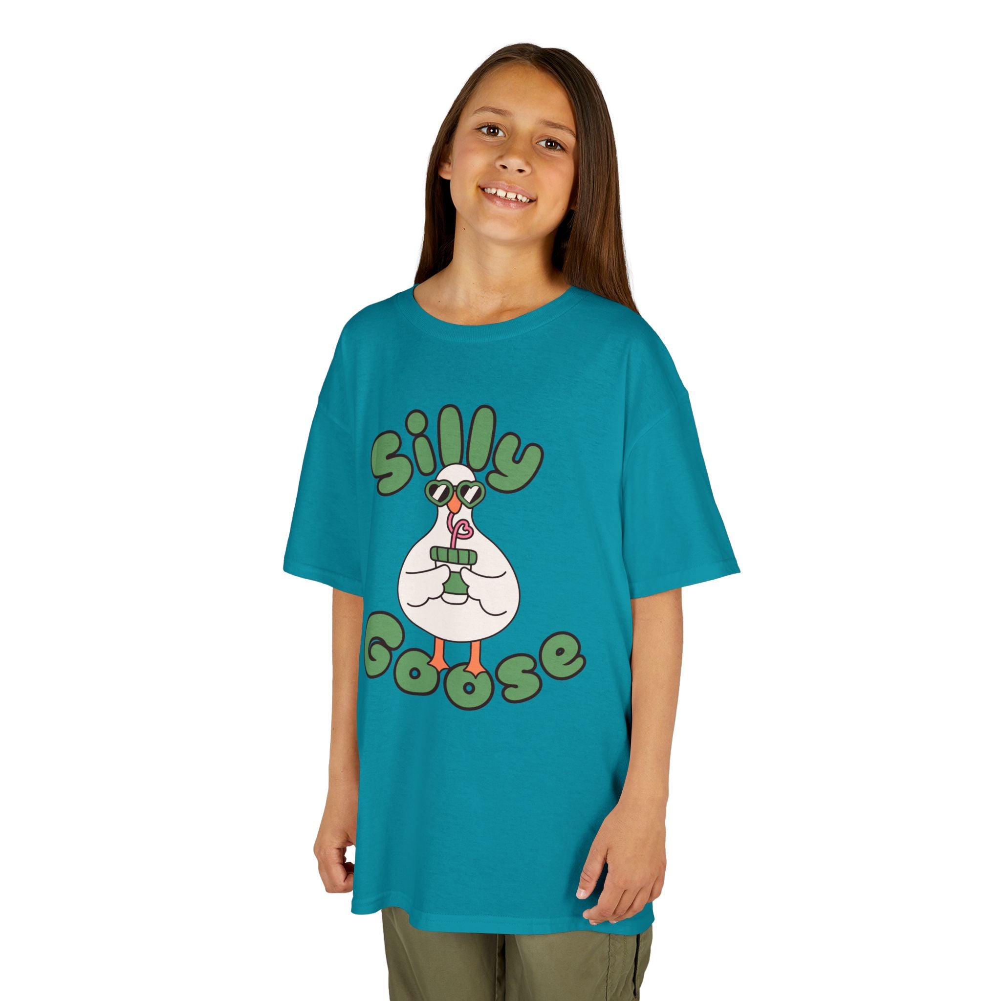 Silly Goose Kids T-Shirt — Cute Cartoon Goose Tee for Children