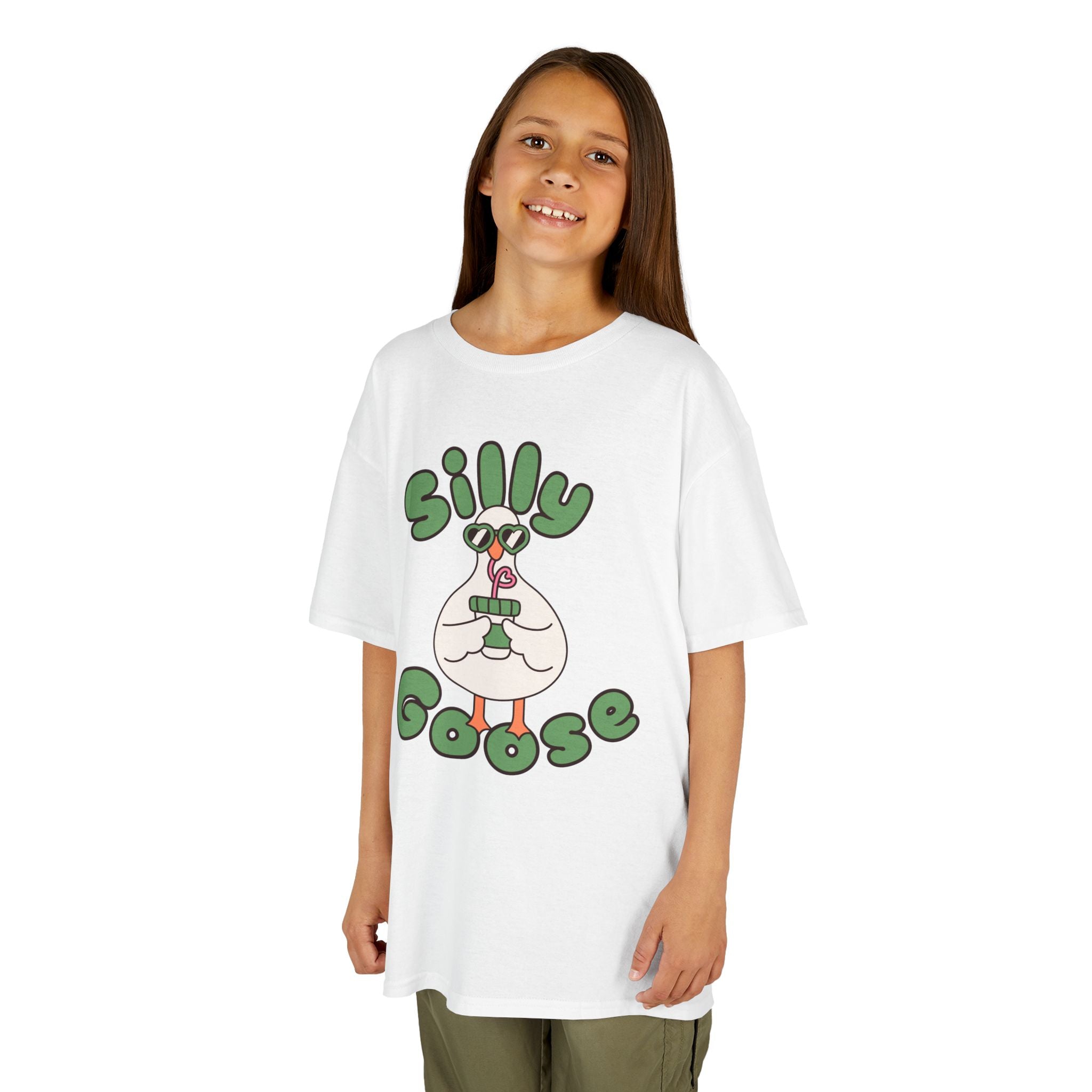 Silly Goose Kids T-Shirt — Cute Cartoon Goose Tee for Children