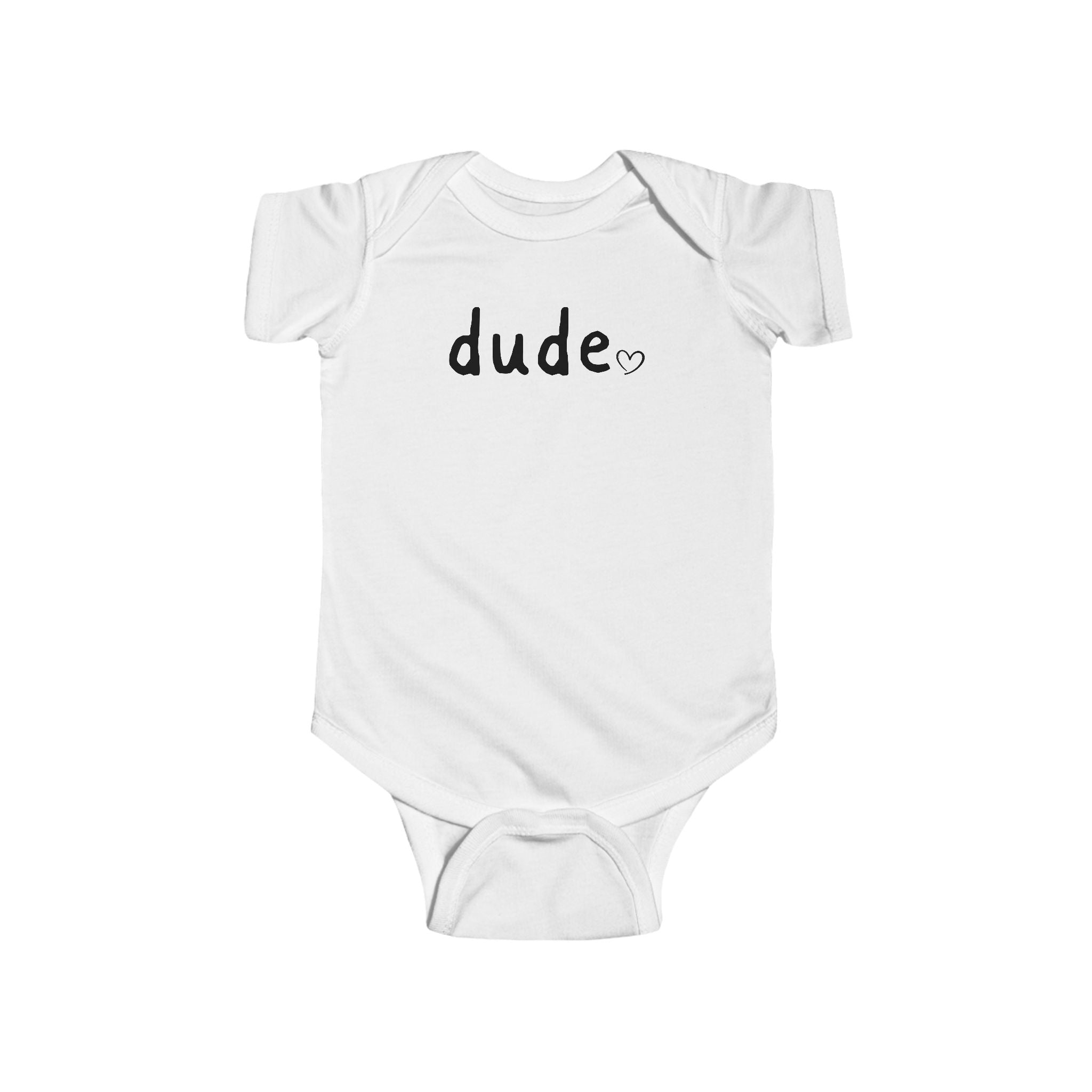 Dude Heart Infant Bodysuit