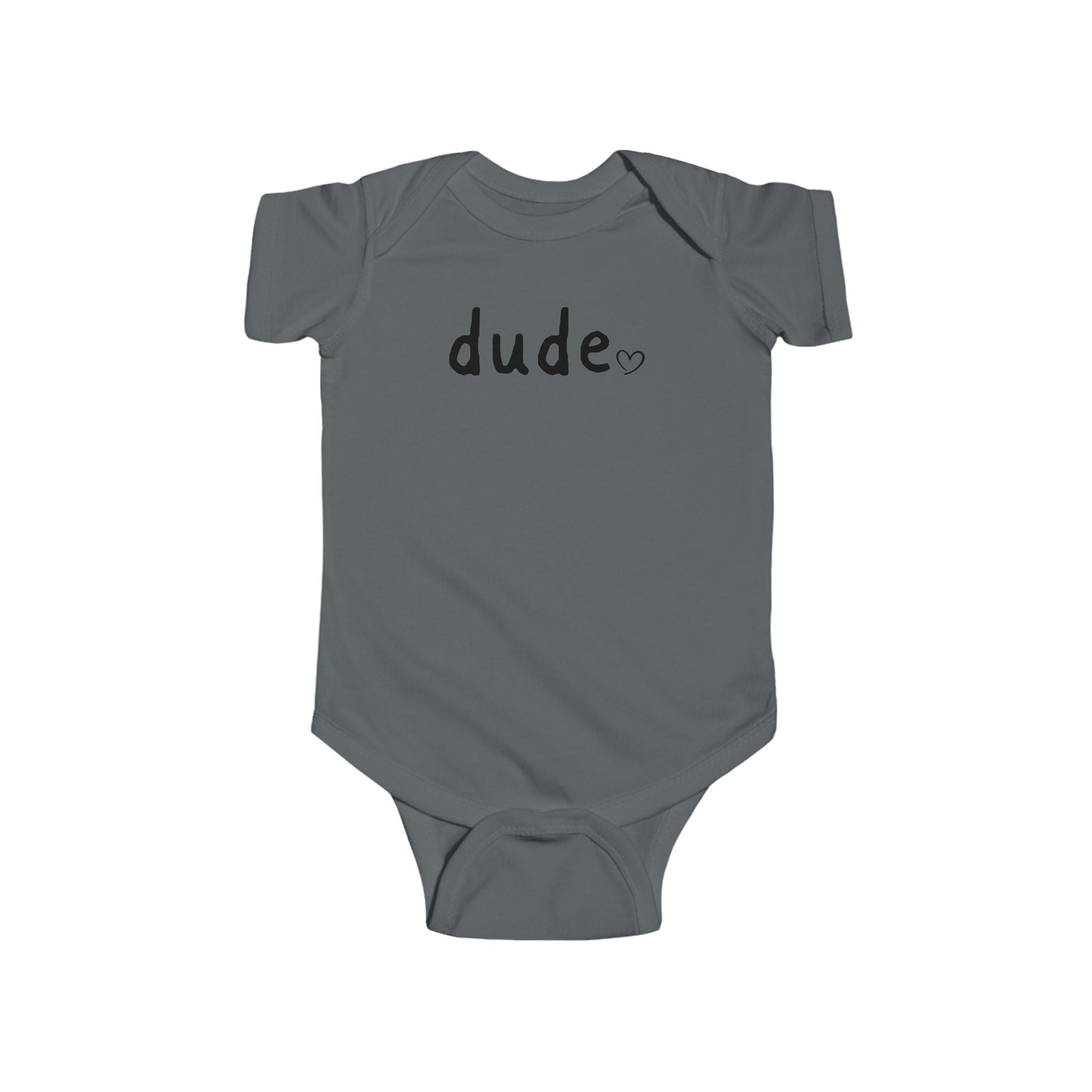 Dude Heart Infant Bodysuit