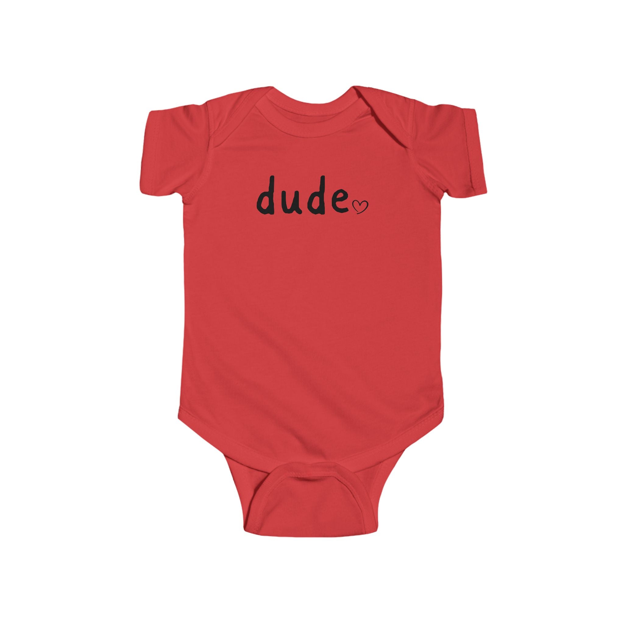 Dude Heart Infant Bodysuit