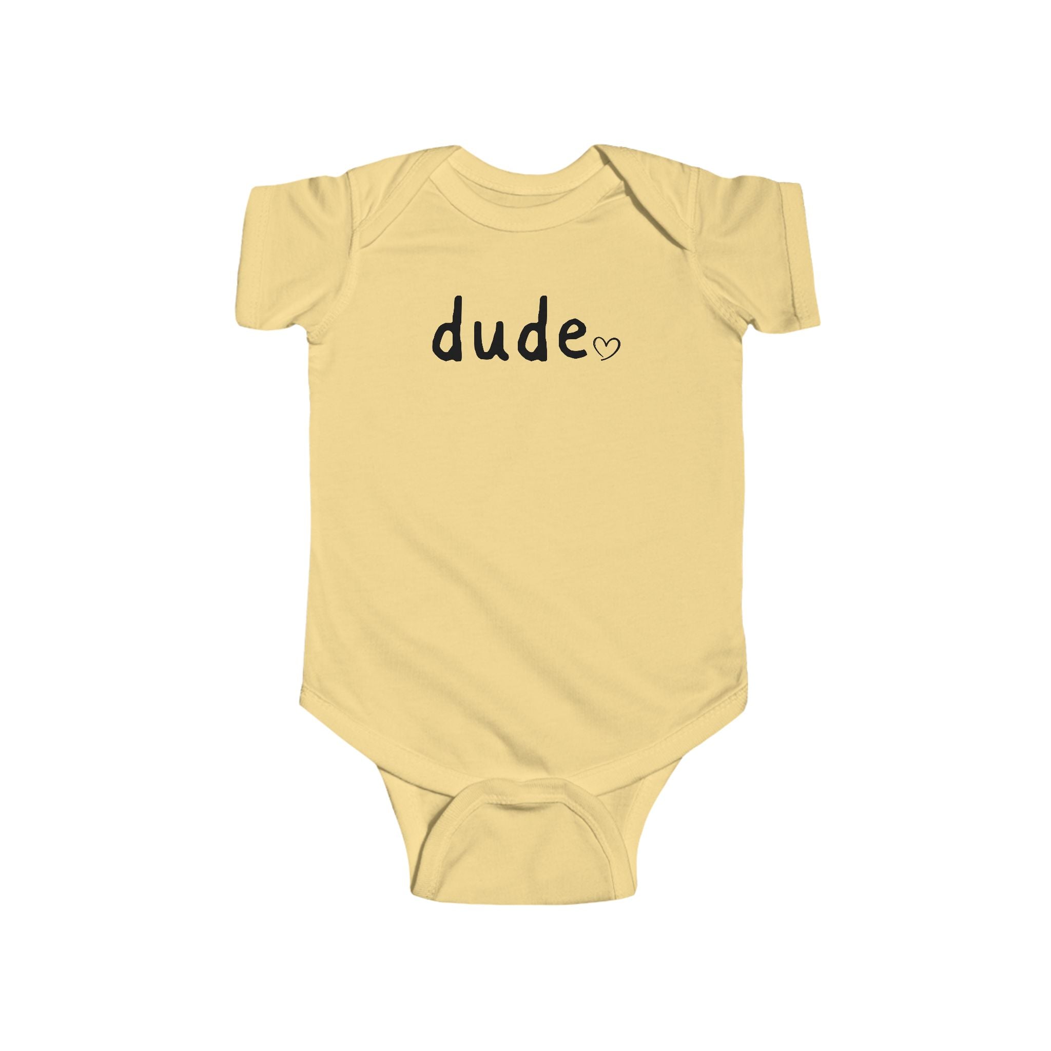 Dude Heart Infant Bodysuit