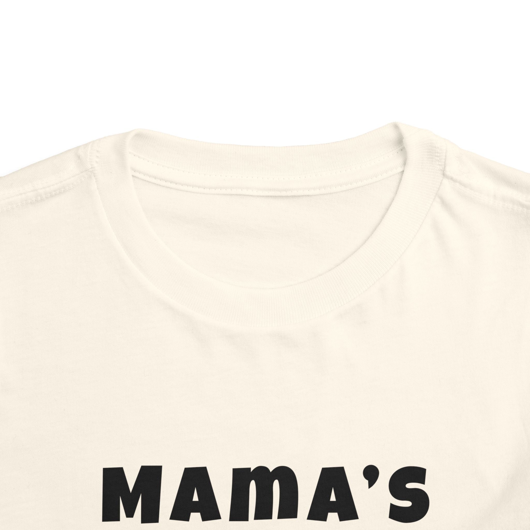 Mama's Boy Toddler Tee — Punk Smiley Graphic