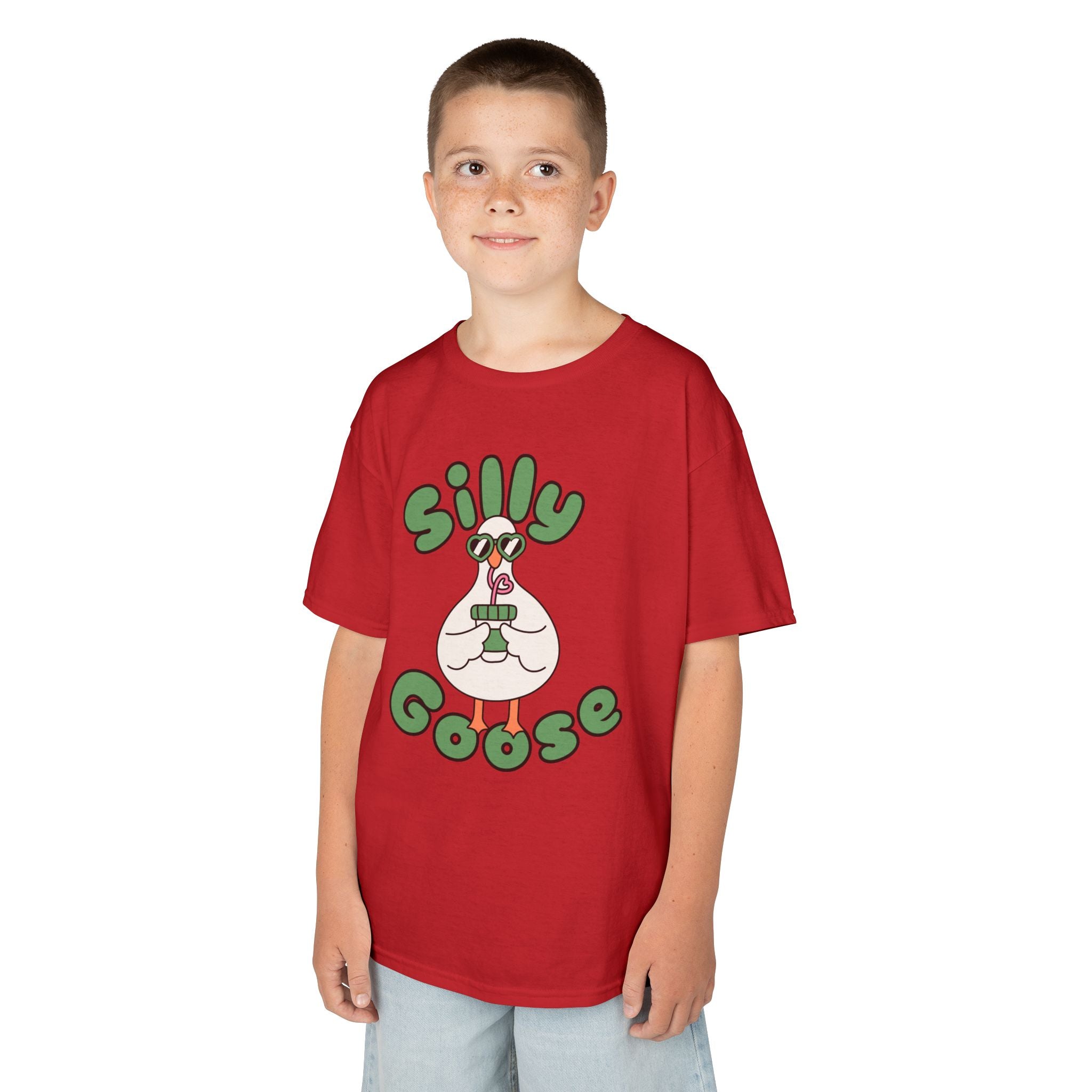 Silly Goose Kids T-Shirt — Cute Cartoon Goose Tee for Children