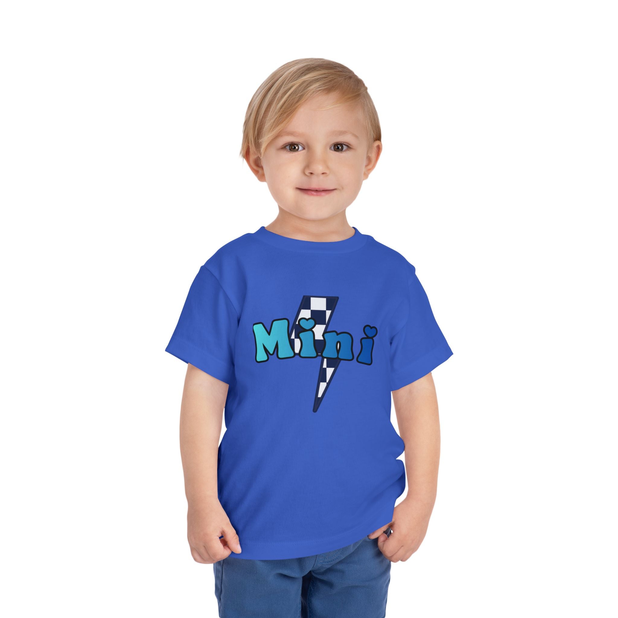 Toddler Lightning Bolt Short Sleeve Tee — Mini Lightning Bolt to Match Mama